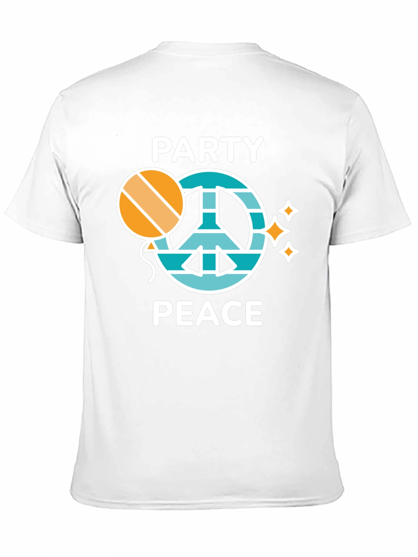Black Party Peace Graphic Tee - Unisex Crew Neck view 11