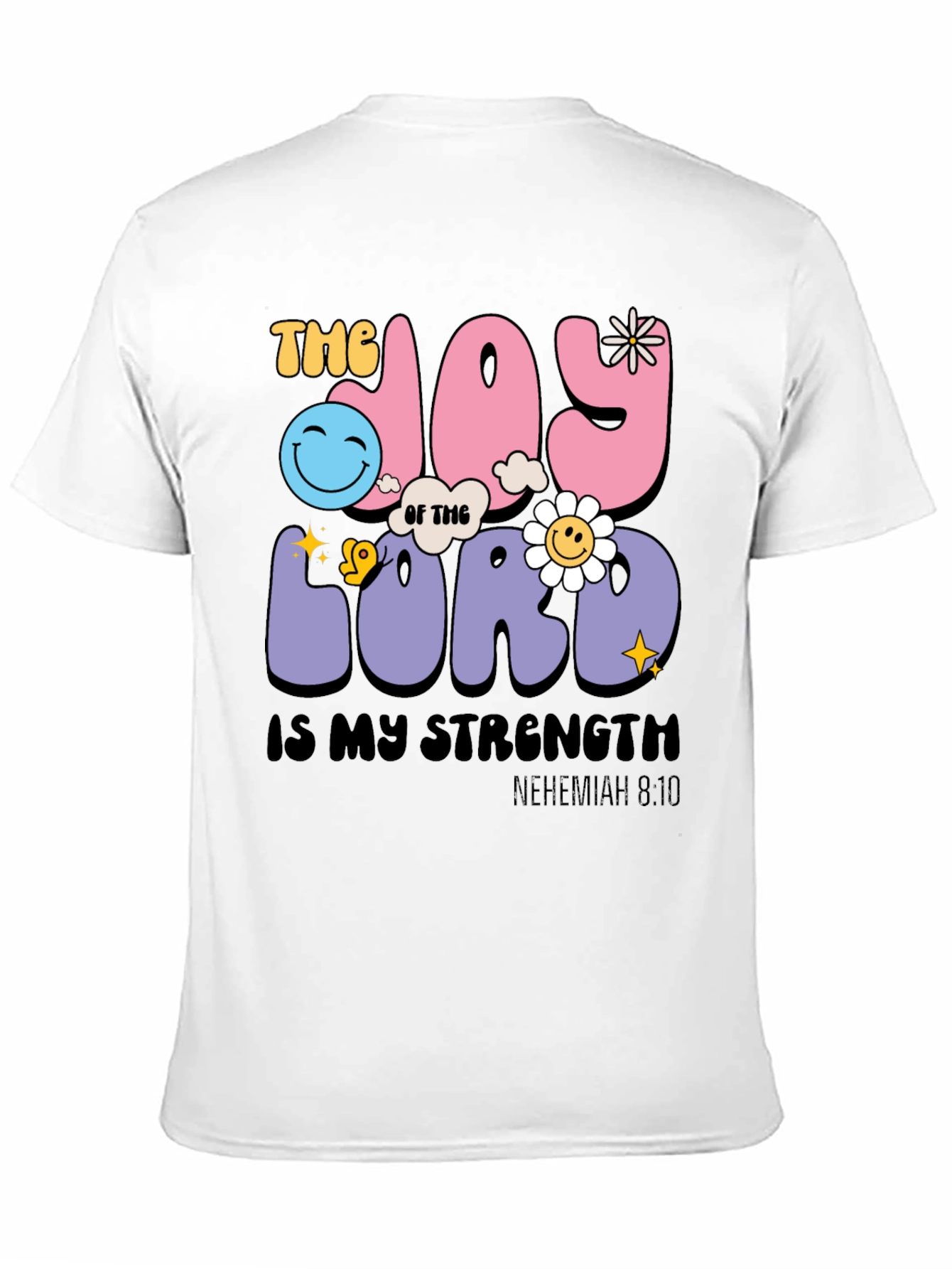 Black Joy of the Lord Christian Graphic Tee view 11