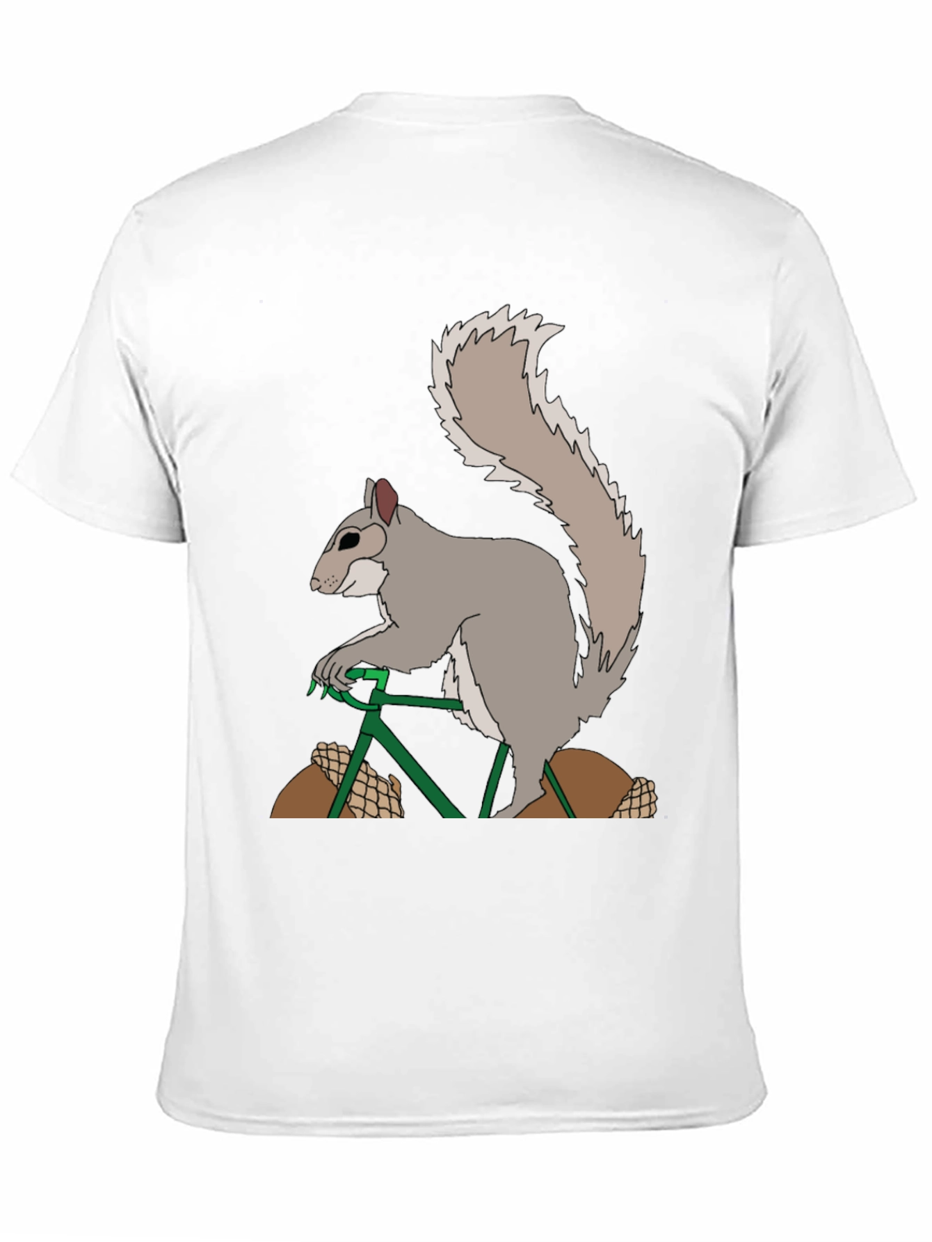 Black Squirrel on Bike Graphic Tee view 11