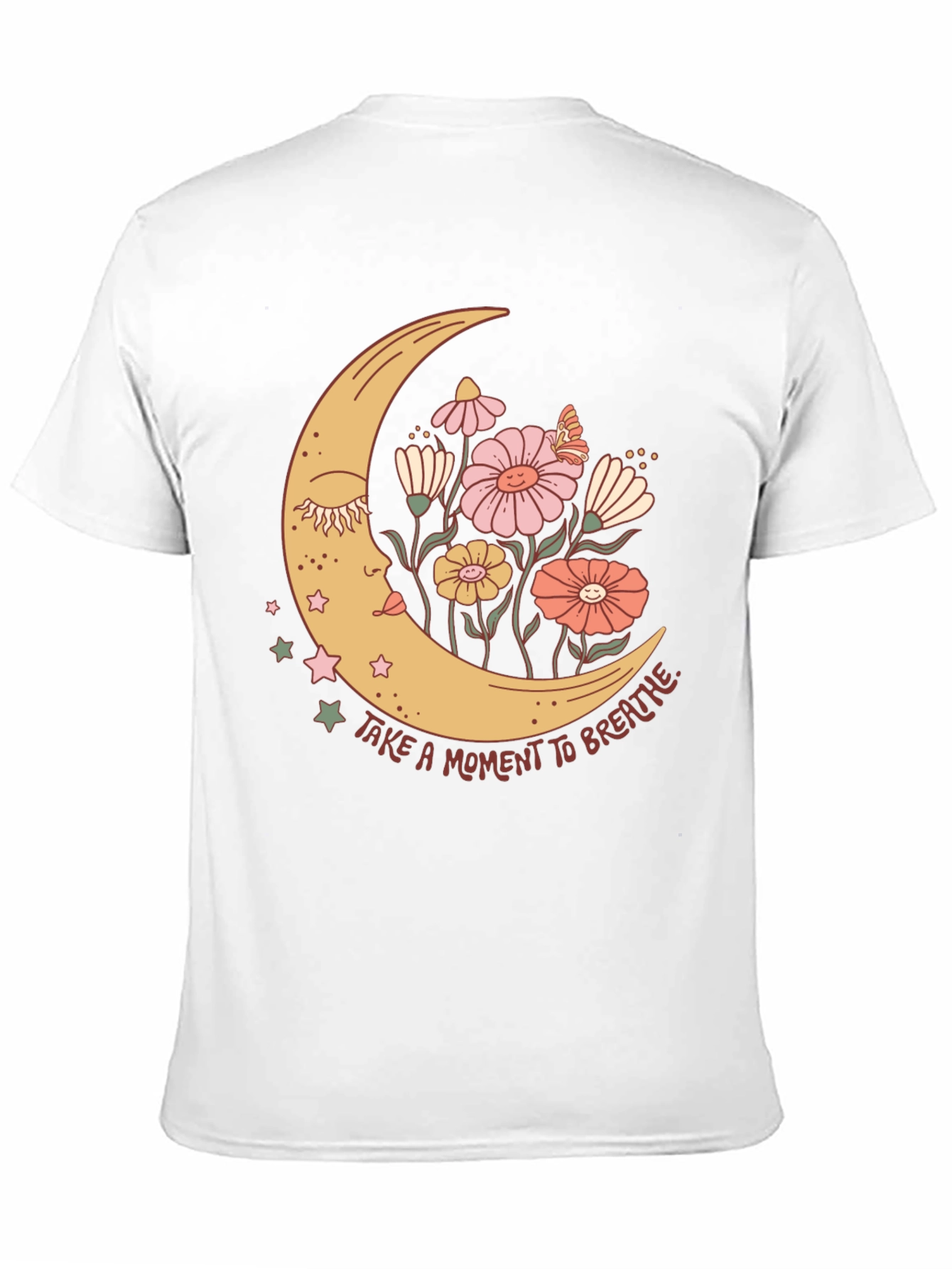 Black Moon Flower Graphic T-Shirt view 11