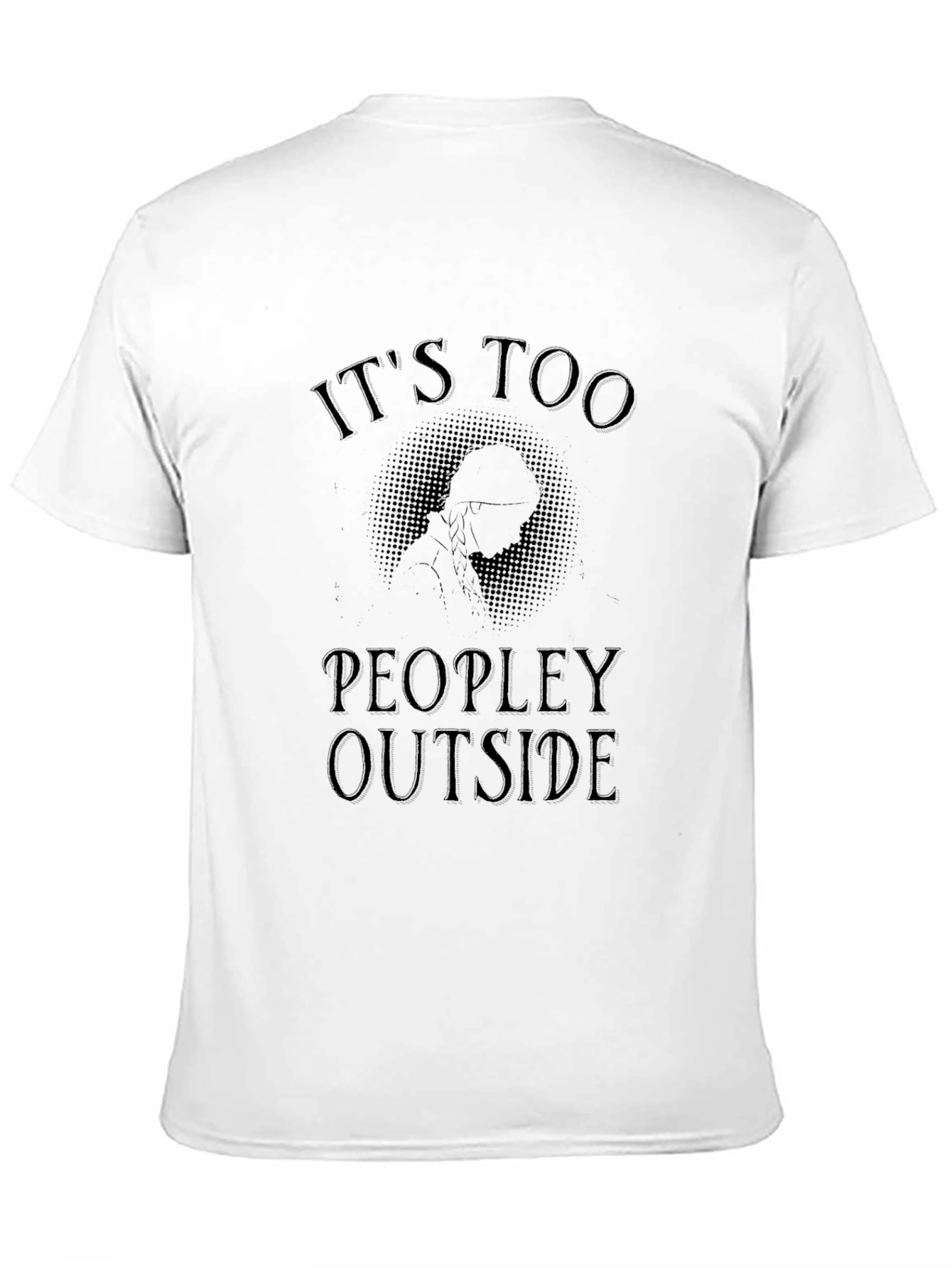 Black It's Too Peopley Outside Graphic Tee view 11