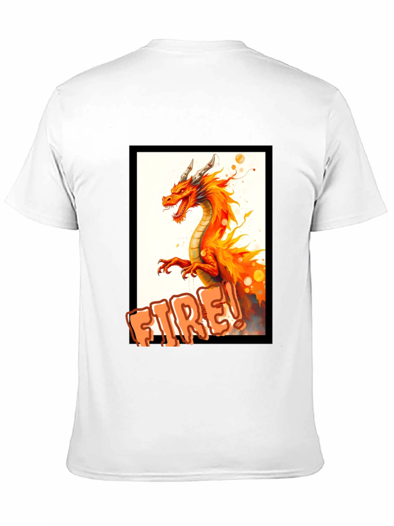 Black Fiery Dragon T-Shirt - Unleash the Dragon! view 11
