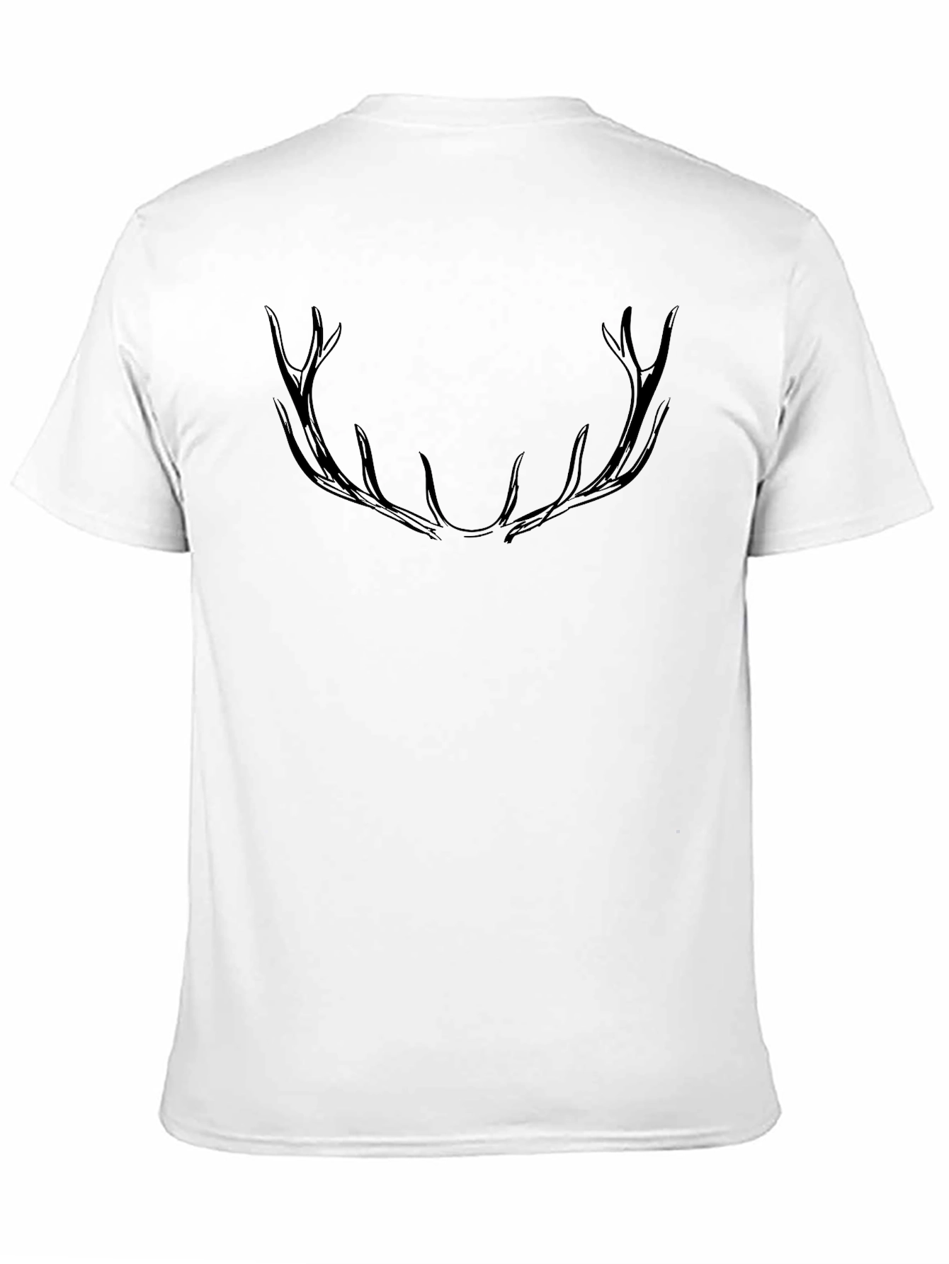 Black Antler Graphic Black T-Shirt view 11