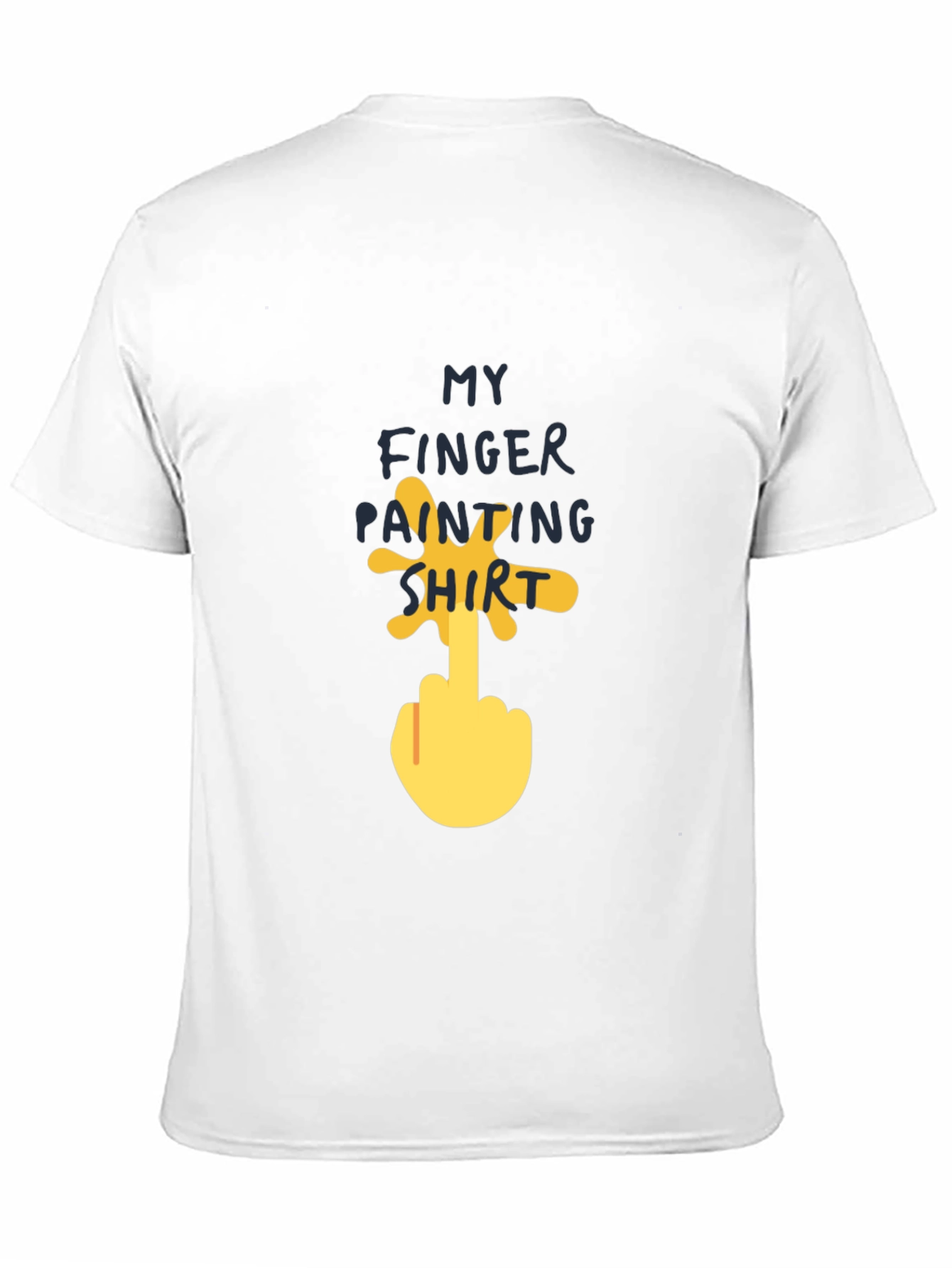Black Finger Painting Shirt - Funny Humor Tee view 11