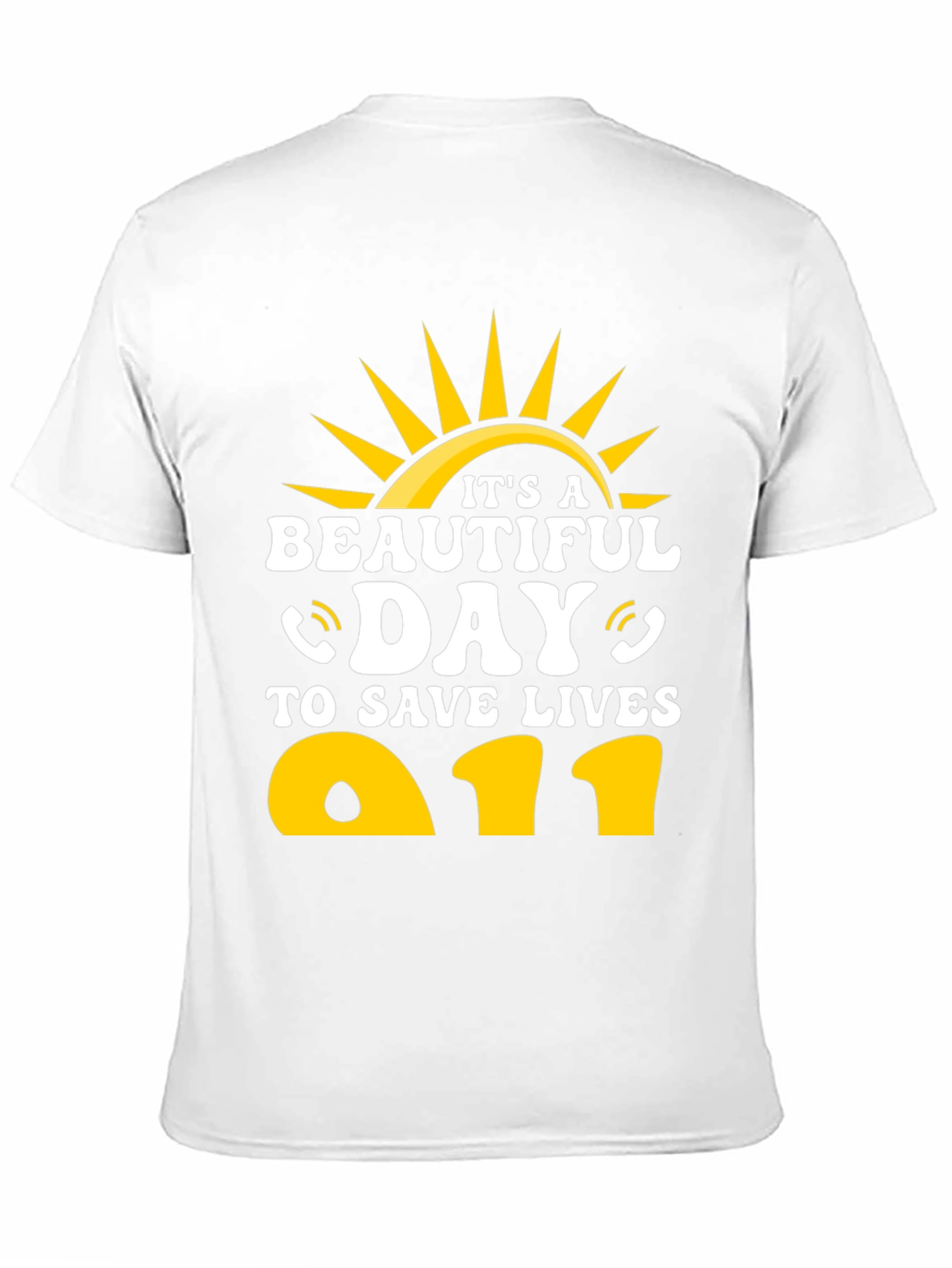 Black It's A Beautiful Day To Save Lives T-Shirt view 11