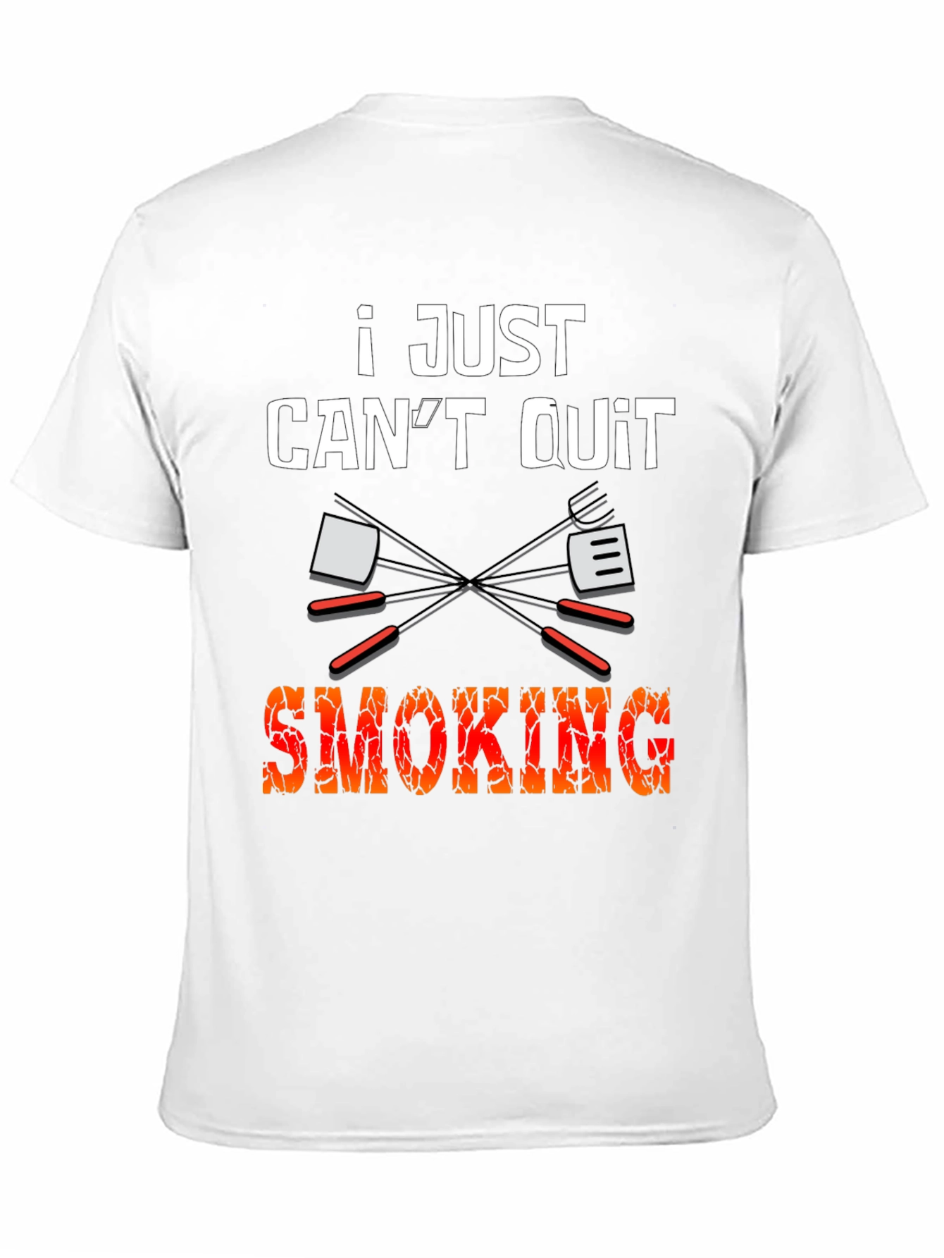 Black I Just Can't Quit Smoking BBQ T-Shirt view 11
