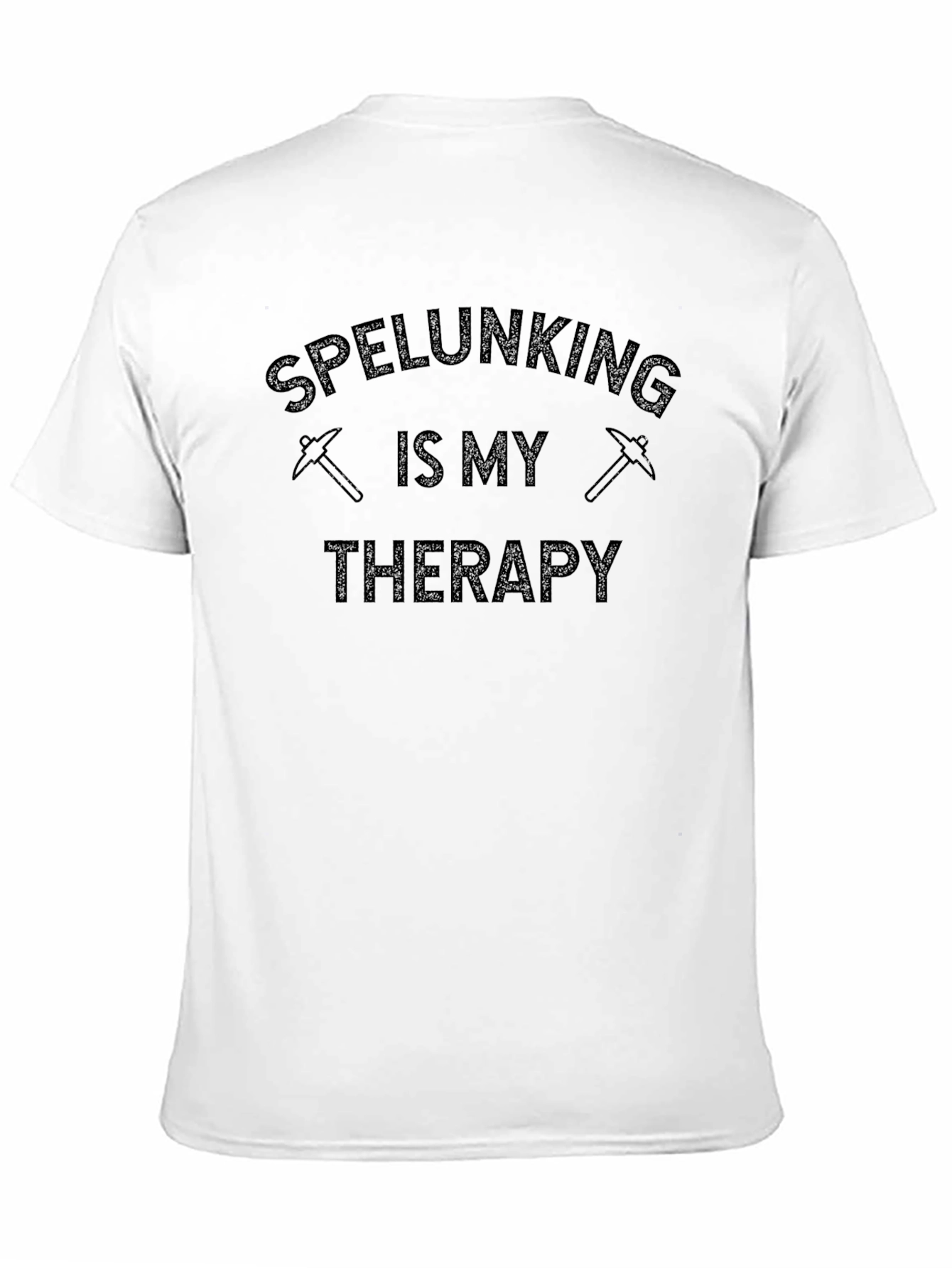 Black Speleology T-Shirt - Caving is My Therapy Tee view 11