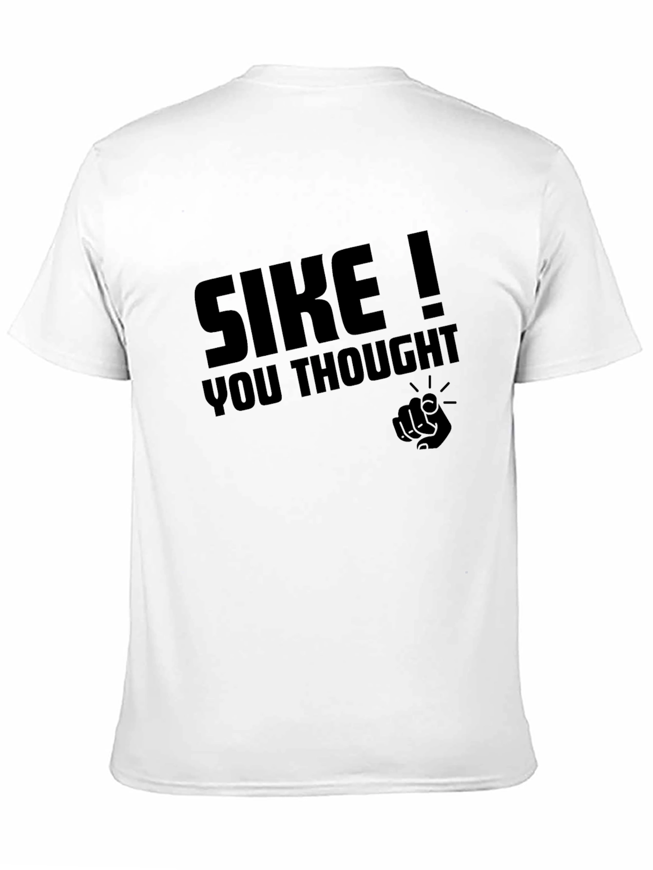 Black SIKE! Funny Graphic Novelty T-Shirt view 11