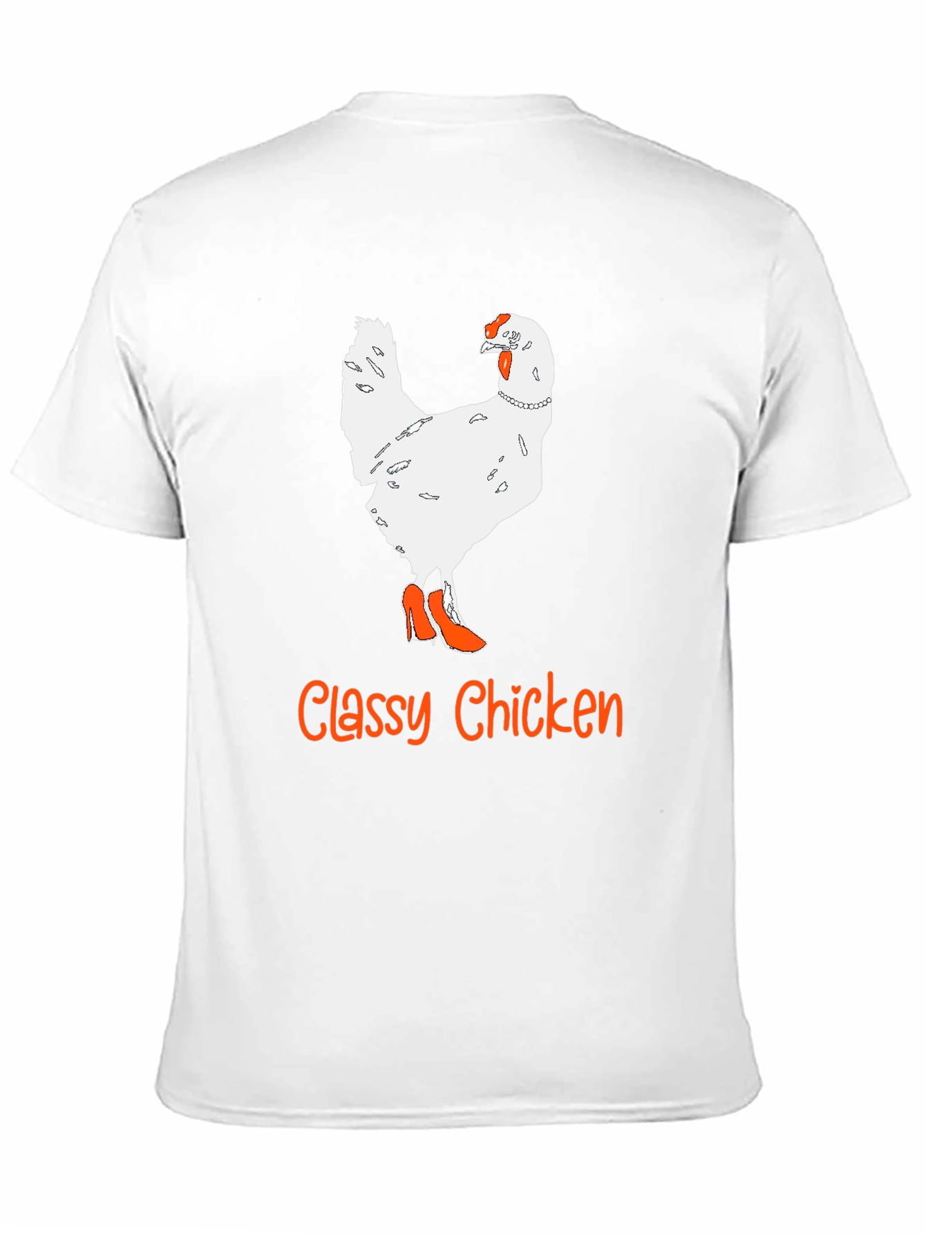 Black Classy Chicken T-Shirt - Novelty Animal Graphic Tee view 11