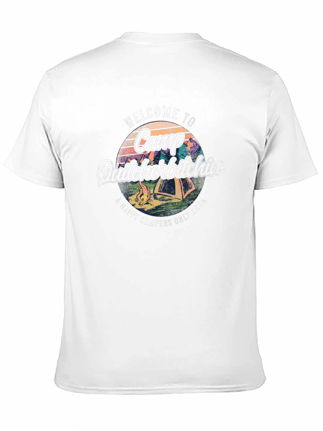 Black Camp Quitcherbitchin T-Shirt - Happy Campers Only view 11