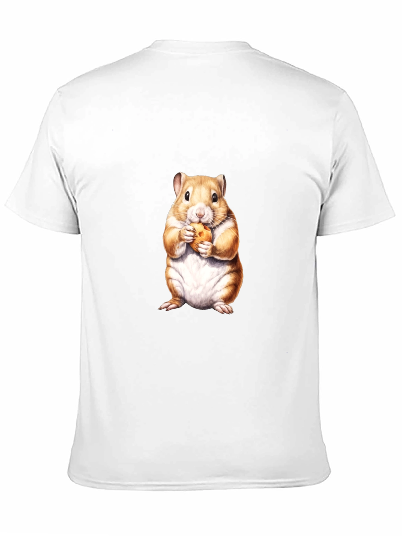 Black Hamster Eating Cookie Graphic Tee view 11