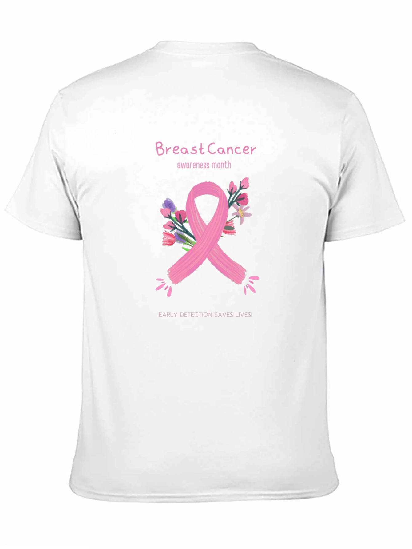 Black Breast Cancer Awareness T-Shirt view 11