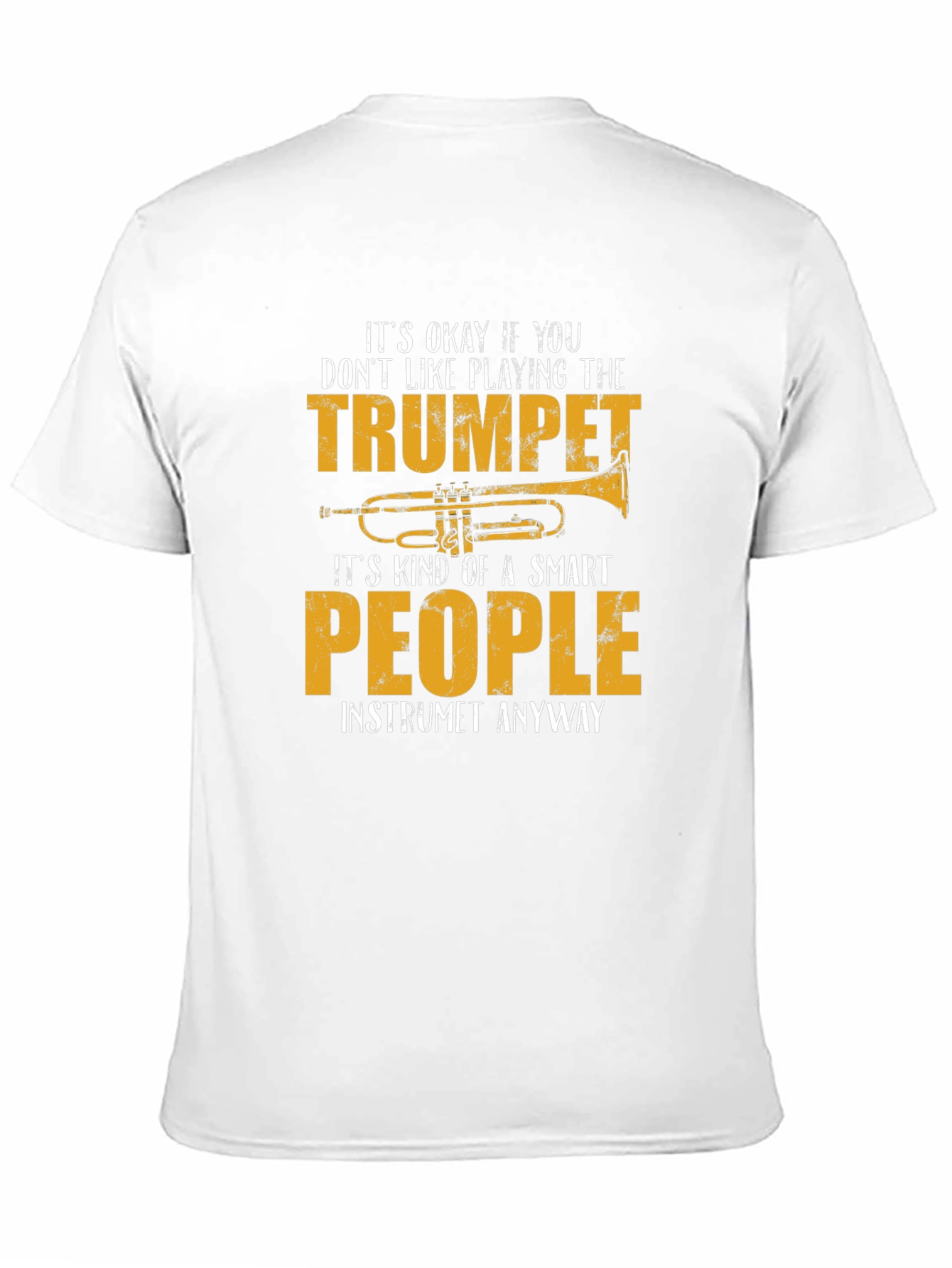 Black Funny Trumpet Player T-Shirt view 11