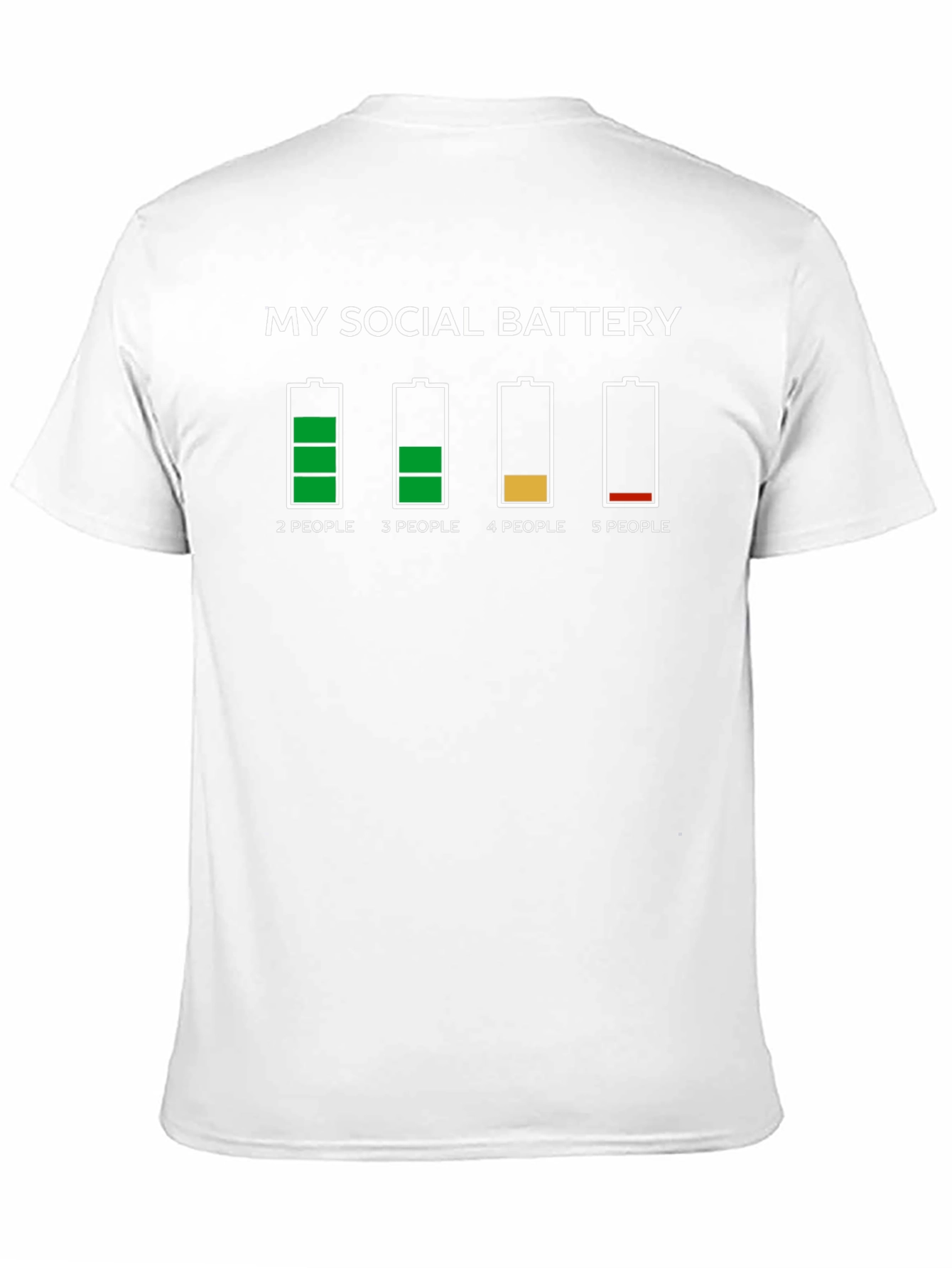 Black My Social Battery Funny Graphic Tee view 11