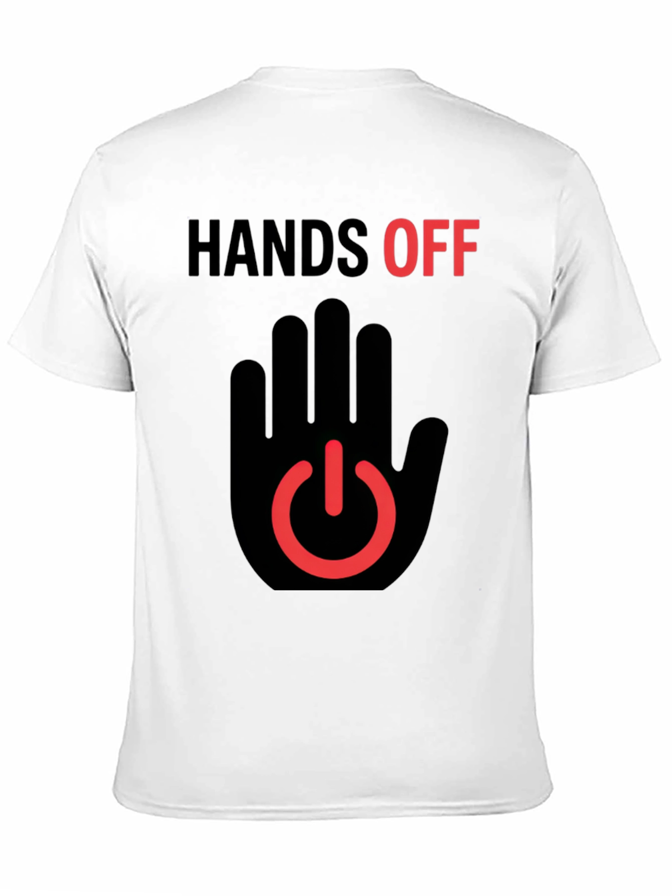 Black Hands Off Graphic T-Shirt - Black view 11