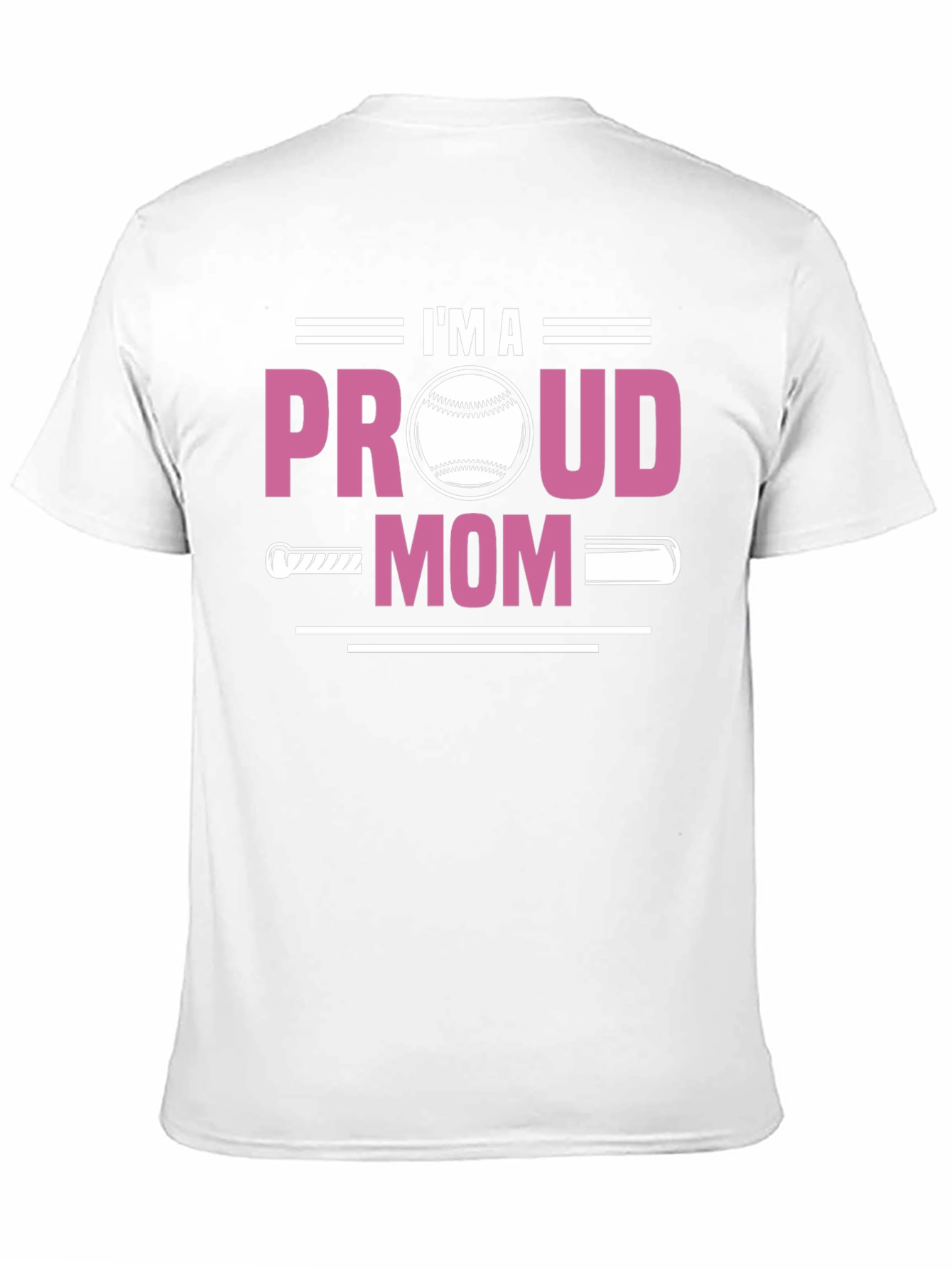 Black Proud Baseball Mom T-Shirt view 11