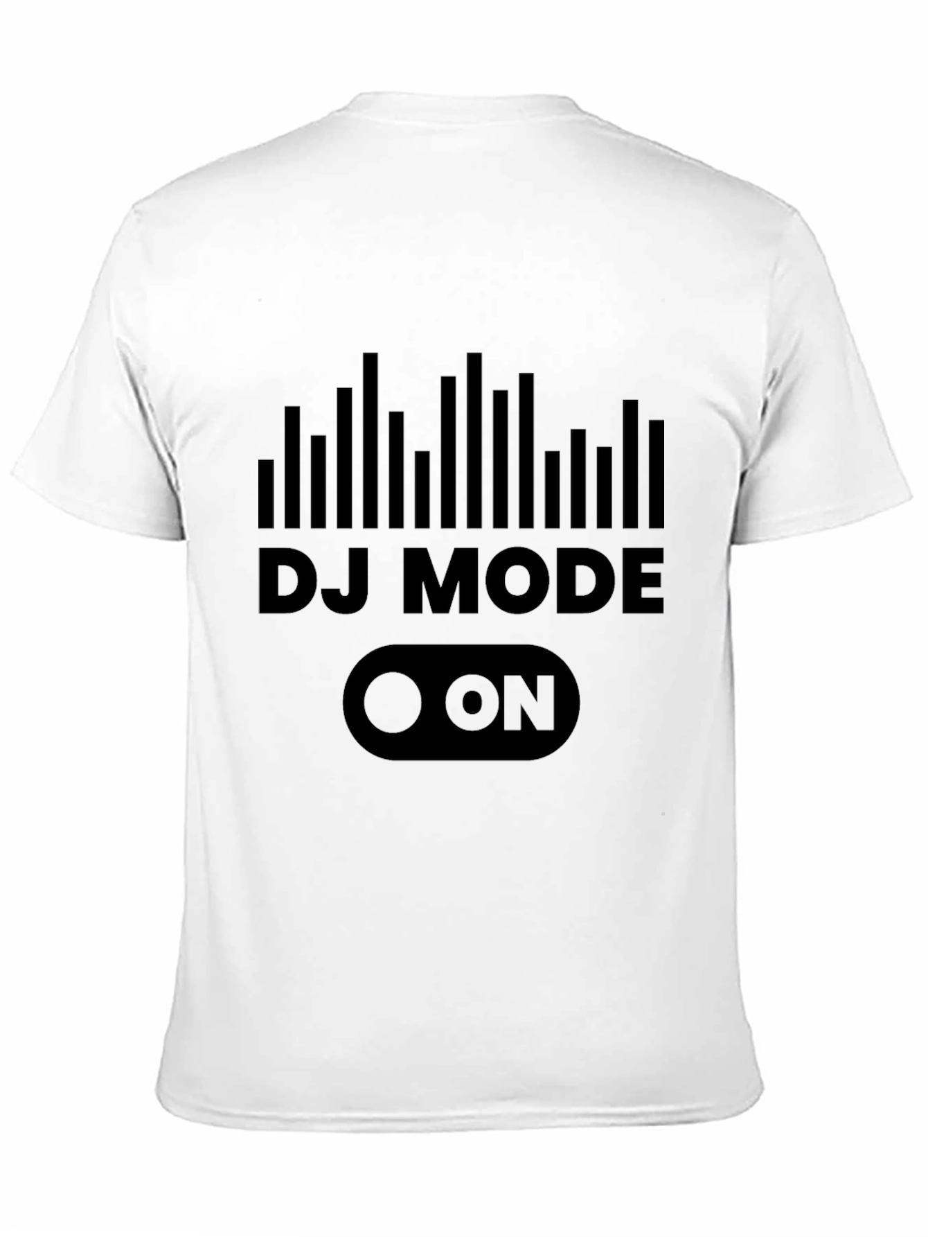 Black DJ Mode ON Graphic Tee - Black view 11