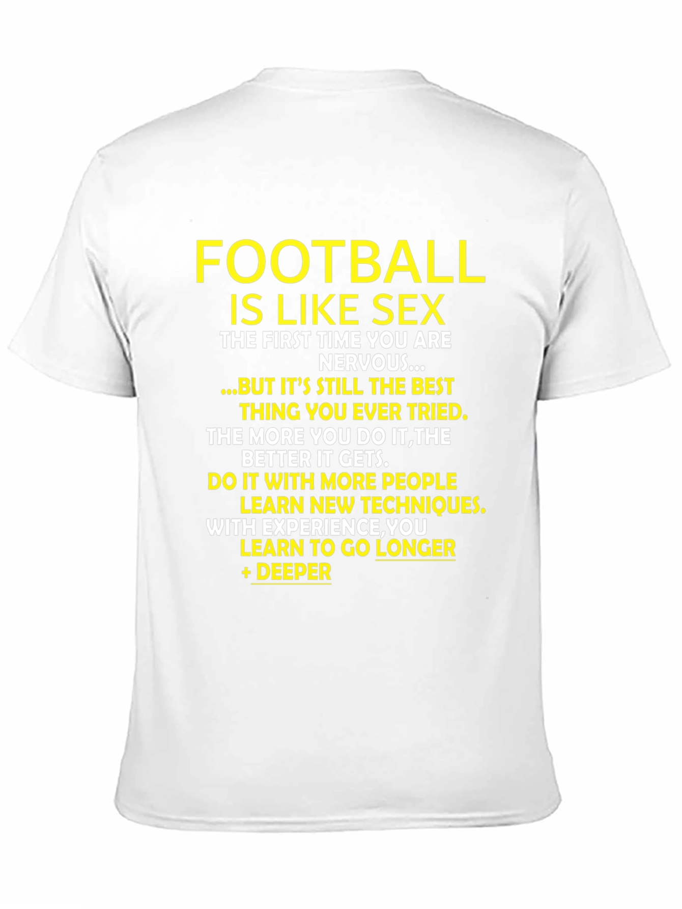 Black Football is Like Sex T-Shirt view 11