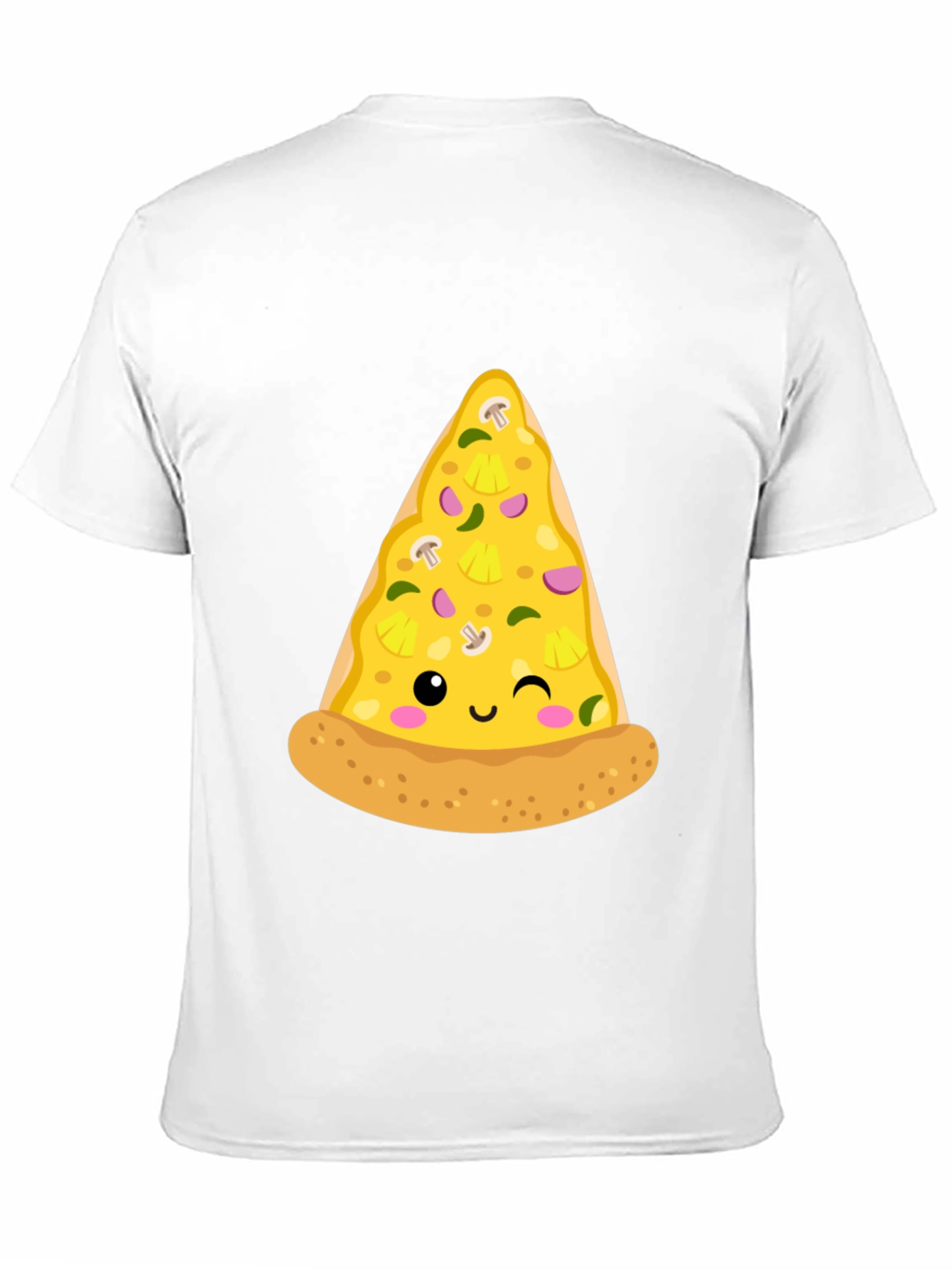 Black Pizza Slice Graphic Tee - Casual Black T-Shirt view 11