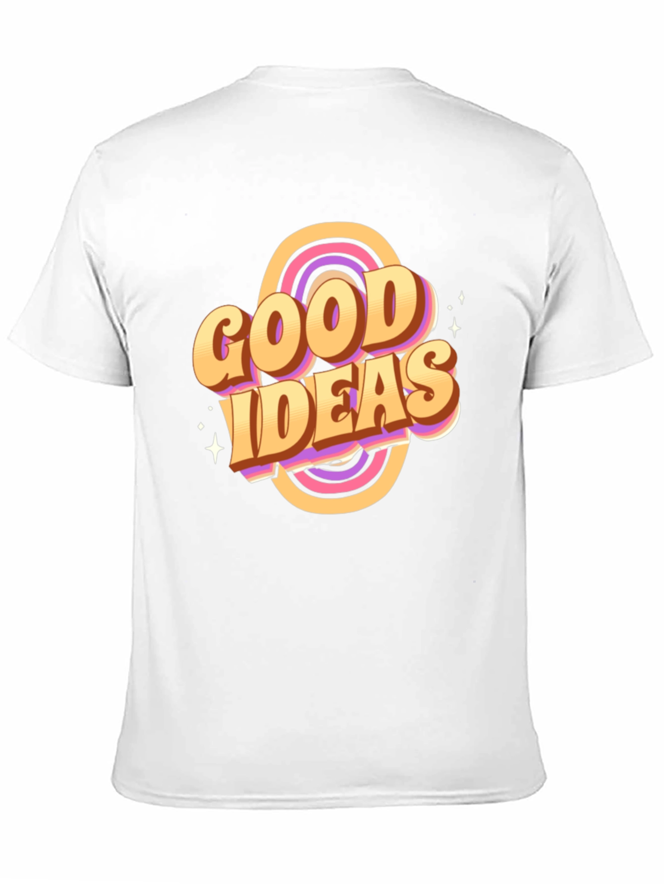 Black Good Ideas Graphic Tee - Retro Style T-Shirt view 11