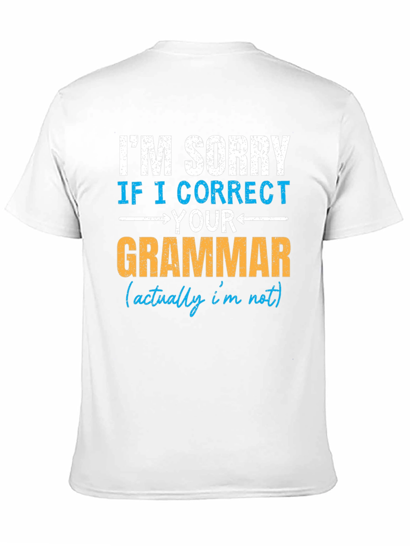 Black I Correct Your Grammar T-Shirt view 11