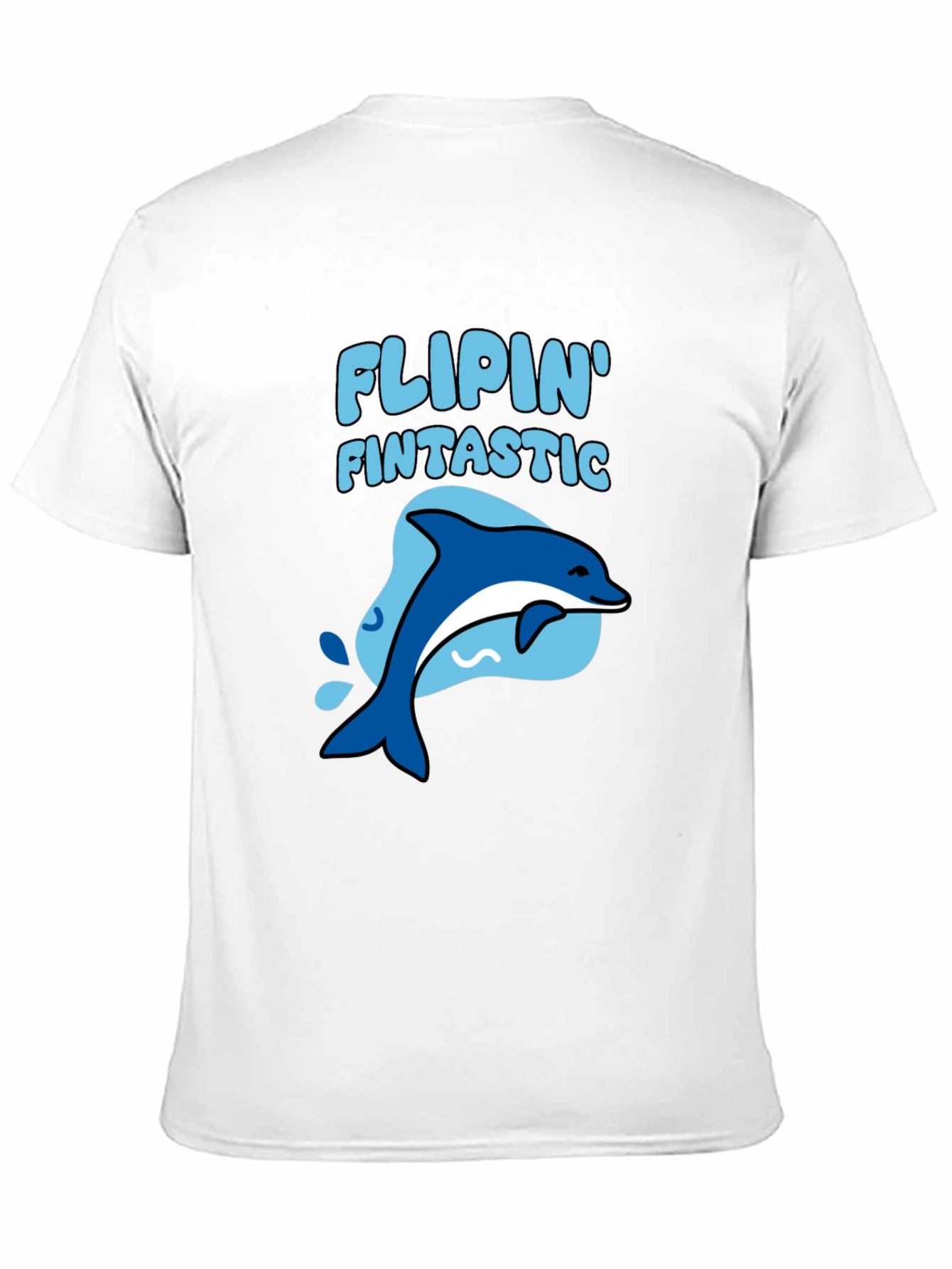 Black Flippin' Fintastic Dolphin Graphic Tee view 11