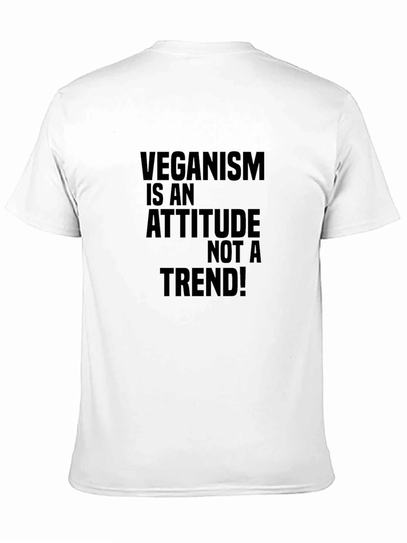Black Veganism Attitude Black Graphic Tee view 11