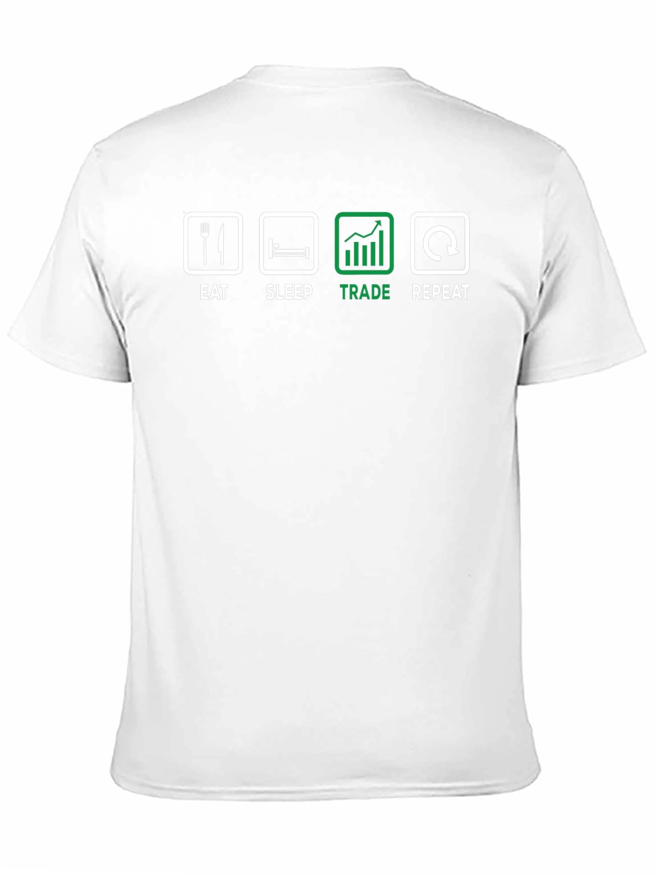 Black Eat Sleep Trade Repeat Black T-Shirt view 11