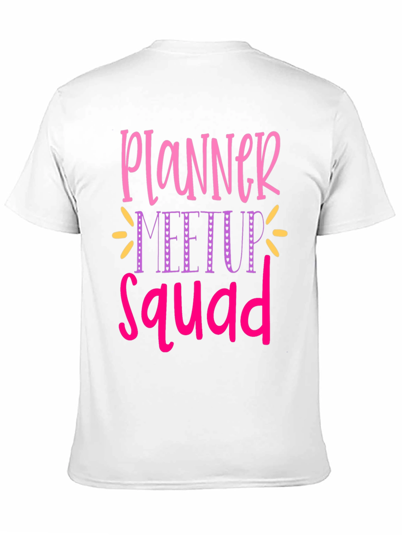 Black Planner Meetup Squad Graphic Tee view 11