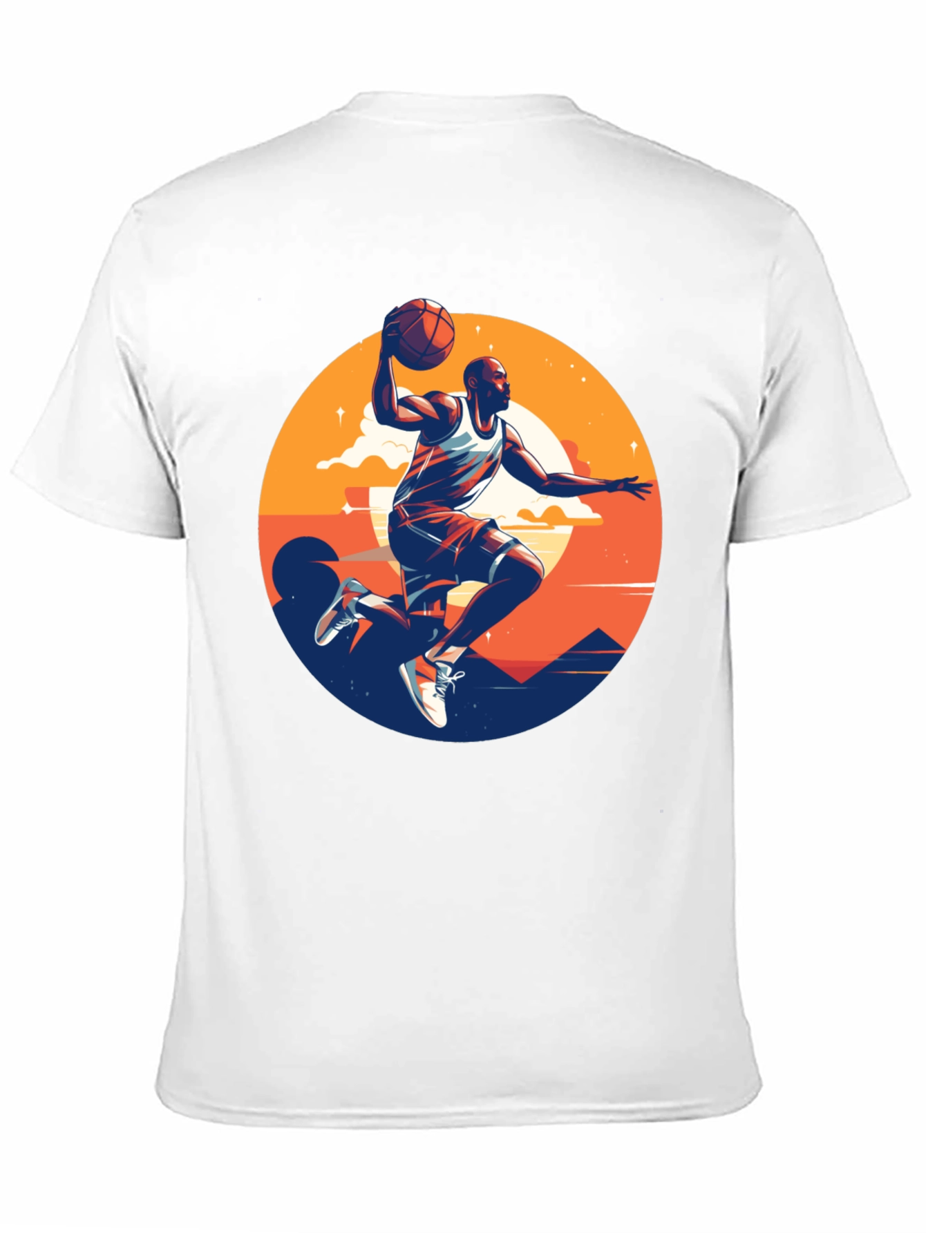 Black Basketball Player Graphic Tee - Stylish Men's T-Shirt view 11