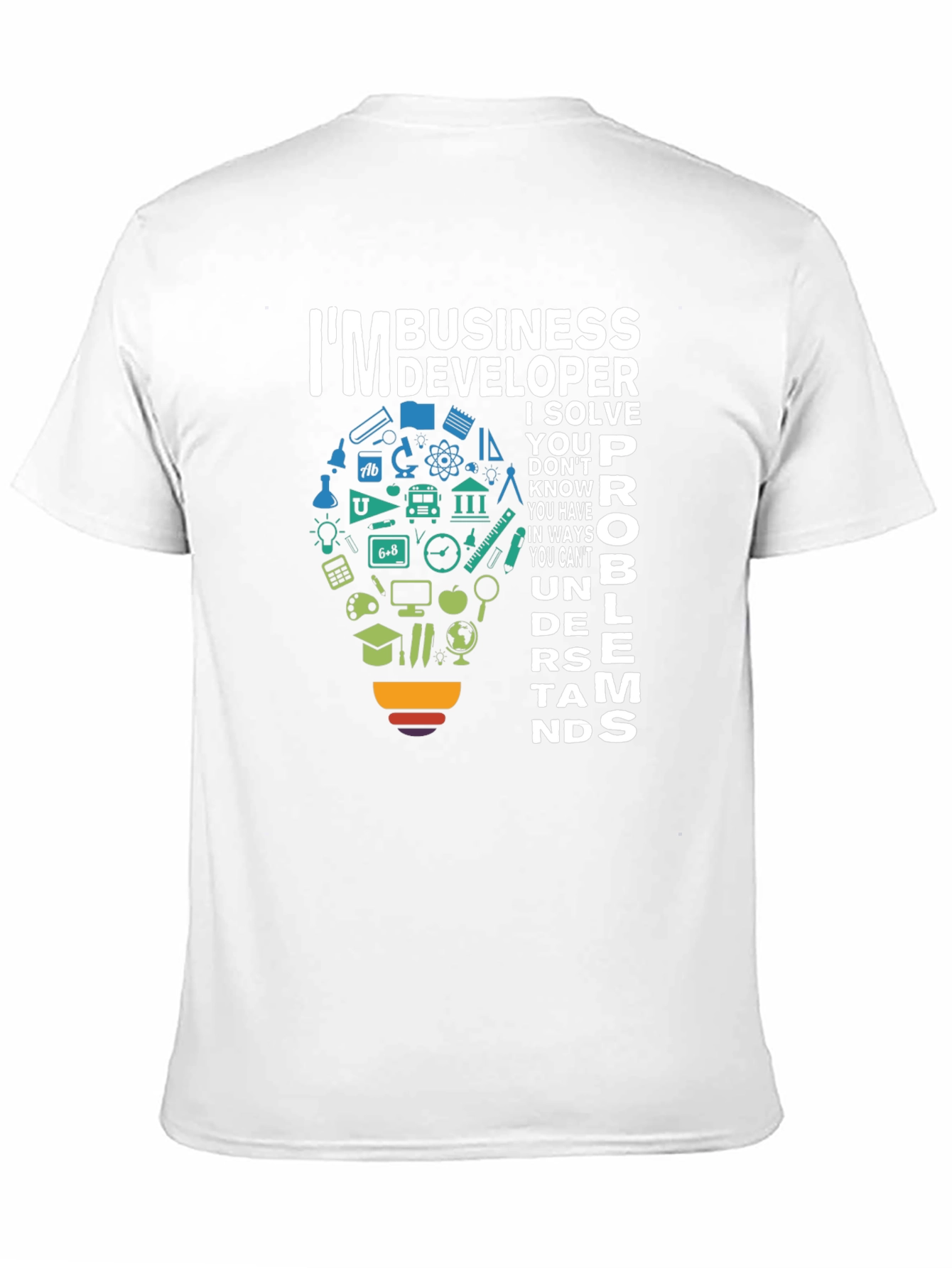 Black Business Developer T-Shirt - Problem Solver Tee view 11