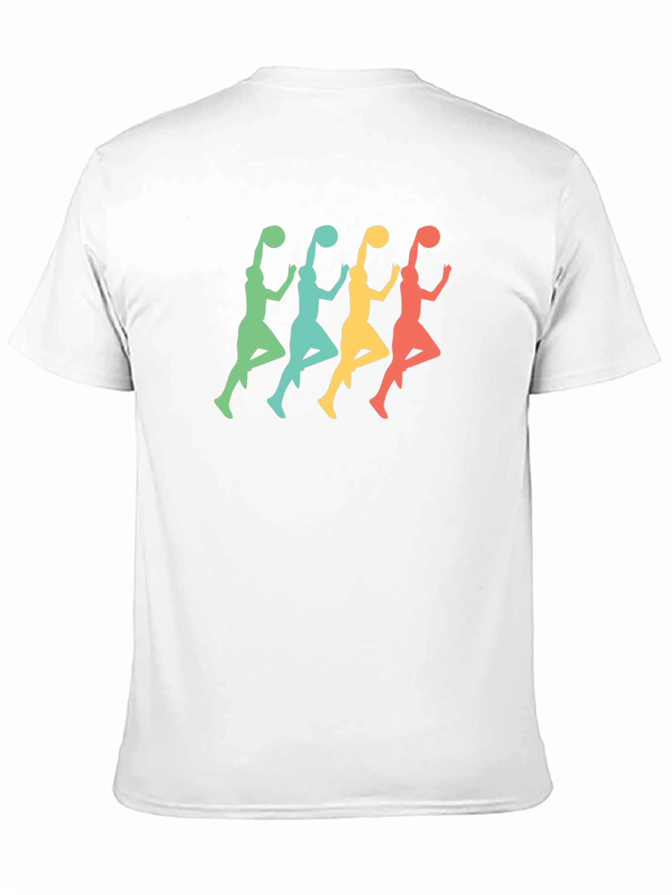 Black Retro Basketball Player Silhouette Graphic Tee view 11