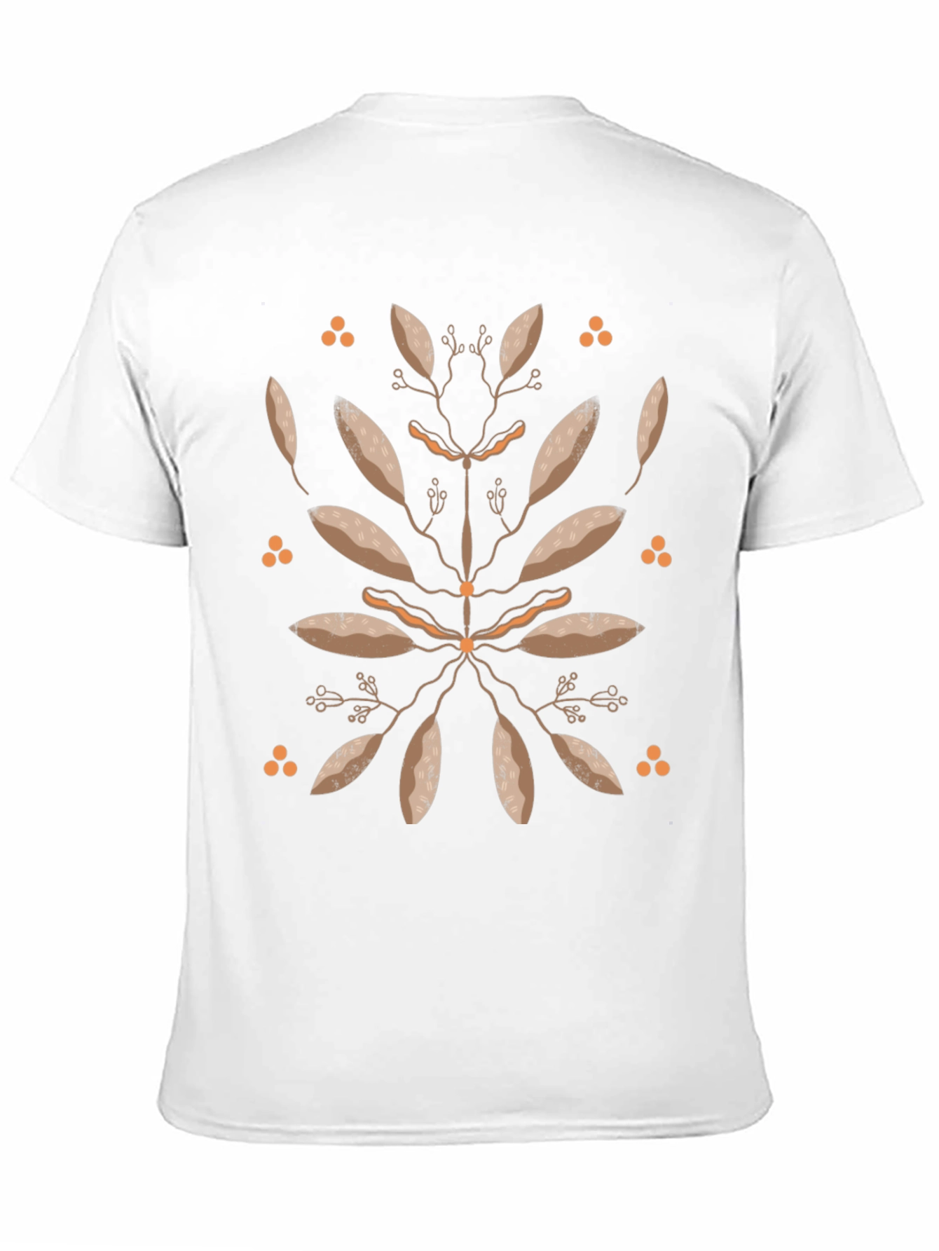 Black Botanical Print Black T-Shirt view 11