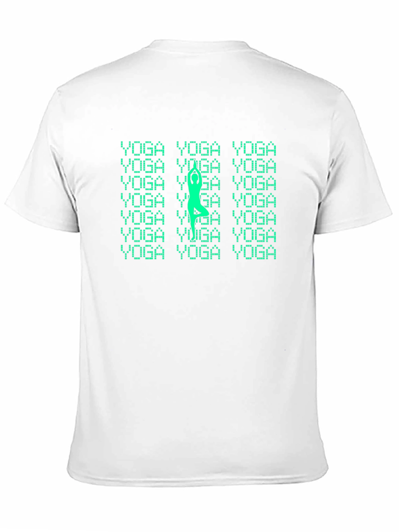 Black Yoga Pose T-Shirt - Black, Relaxed Fit view 11
