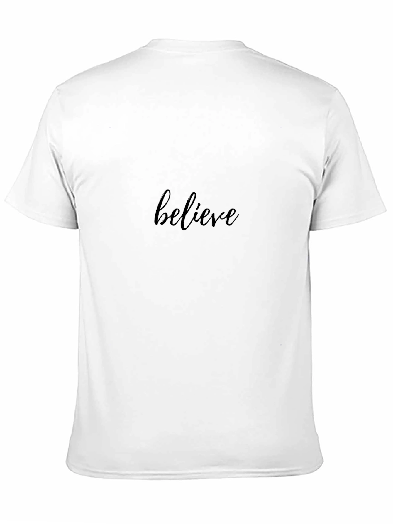 Black Believe Black Cotton Casual T-Shirt view 11