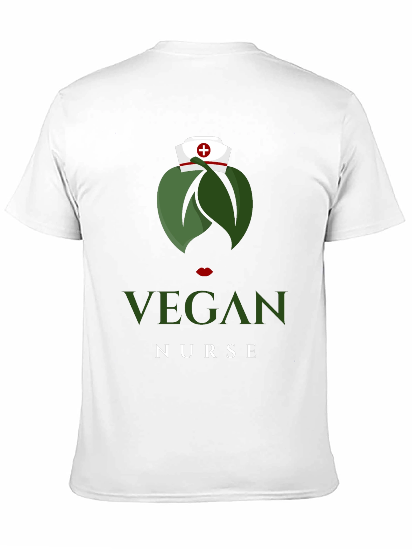 Black Vegan Nurse T-Shirt - Unique Graphic Tee view 11