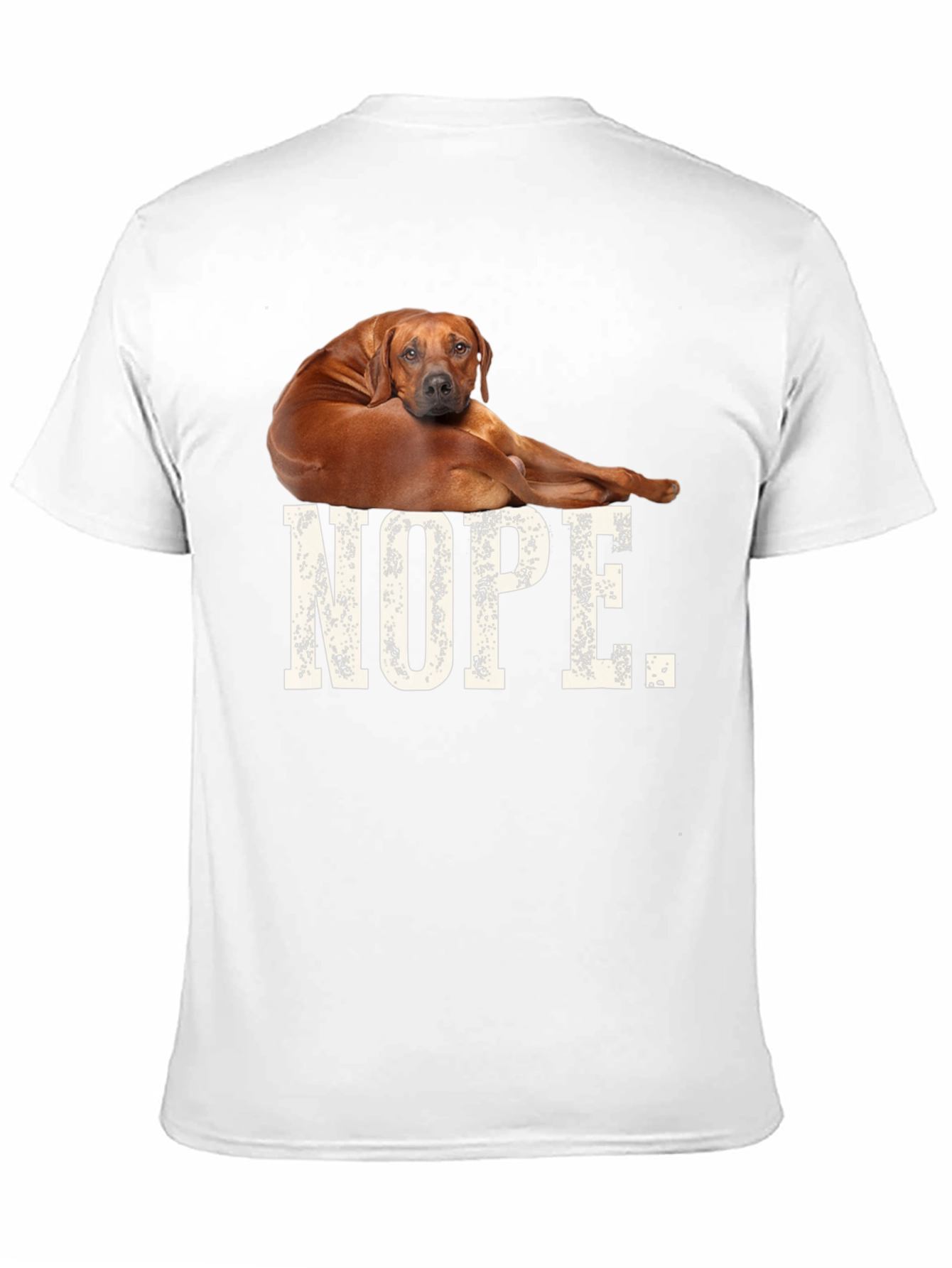 Black Nope Dog T-Shirt, Funny Novelty Tee view 11