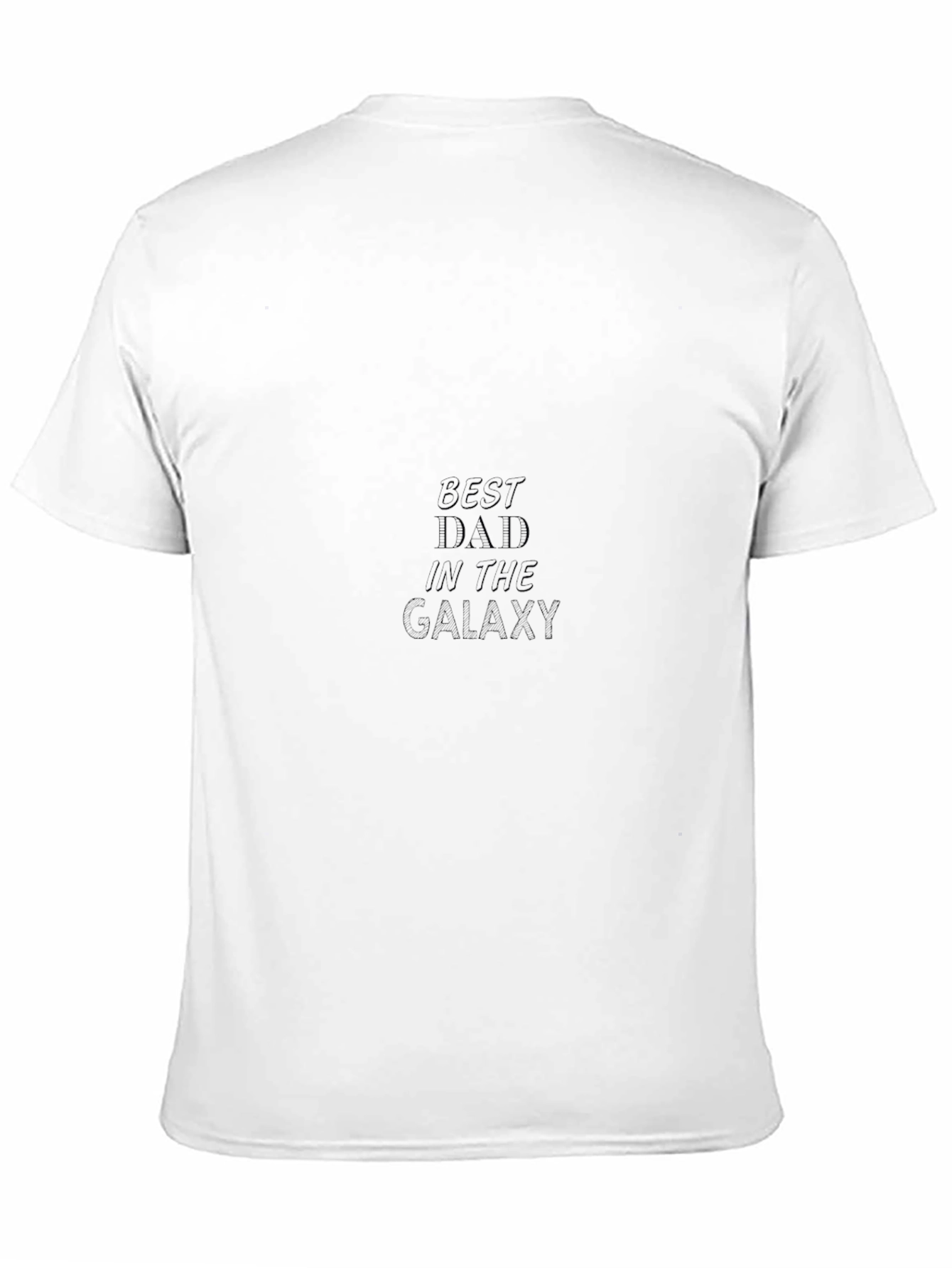 Black Best Dad in the Galaxy Black T-Shirt view 11