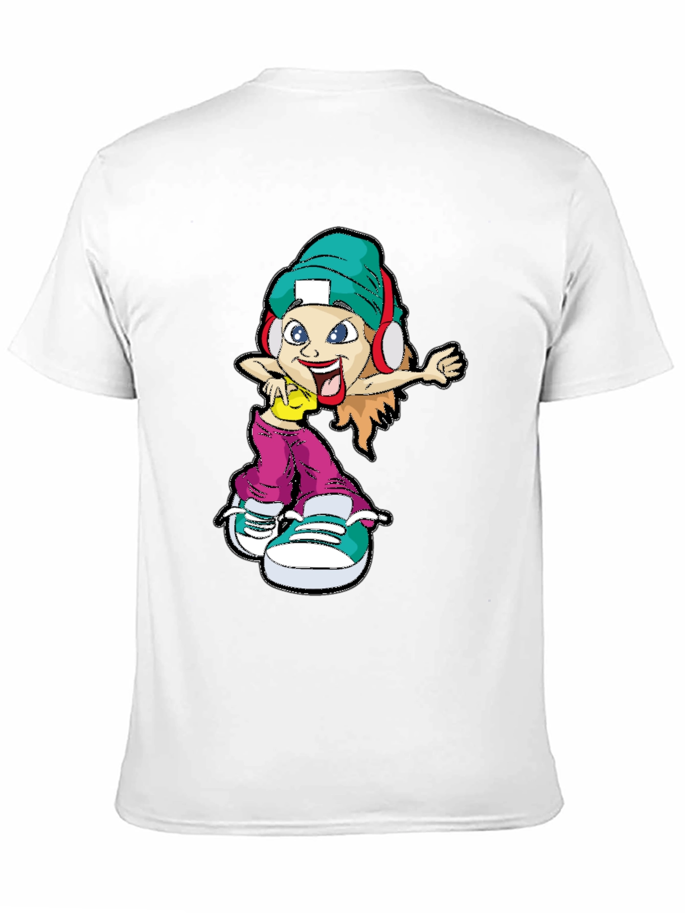 Black Cartoon Character Graphic Tee view 11