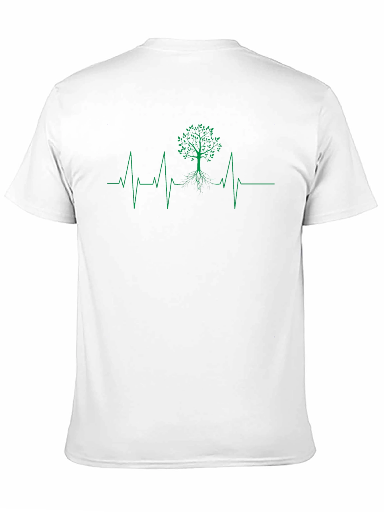 Black Tree of Life Heartbeat Graphic Tee - Black view 11