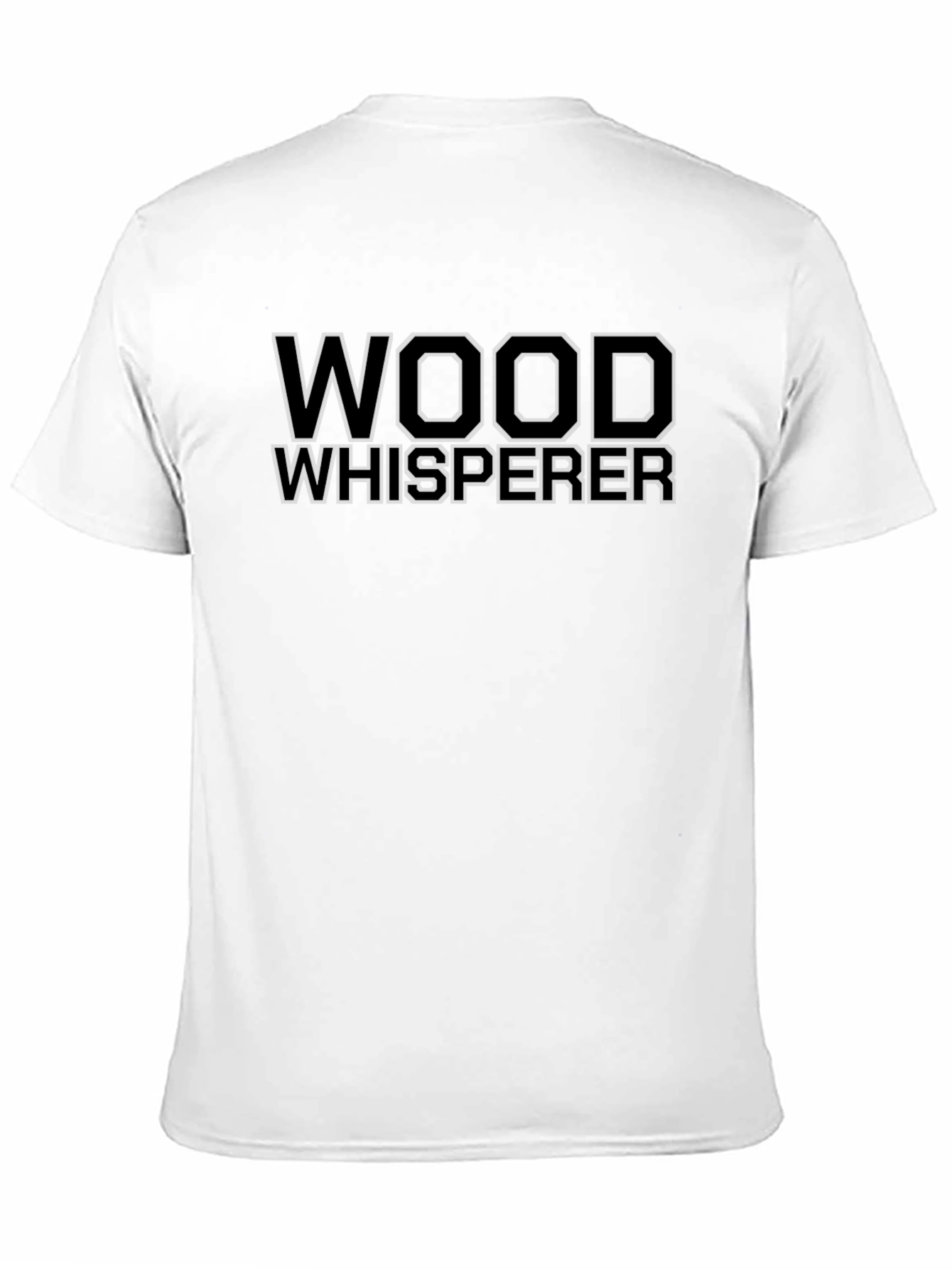 Black Wood Whisperer Graphic T-Shirt - Black Crew Neck Tee view 11