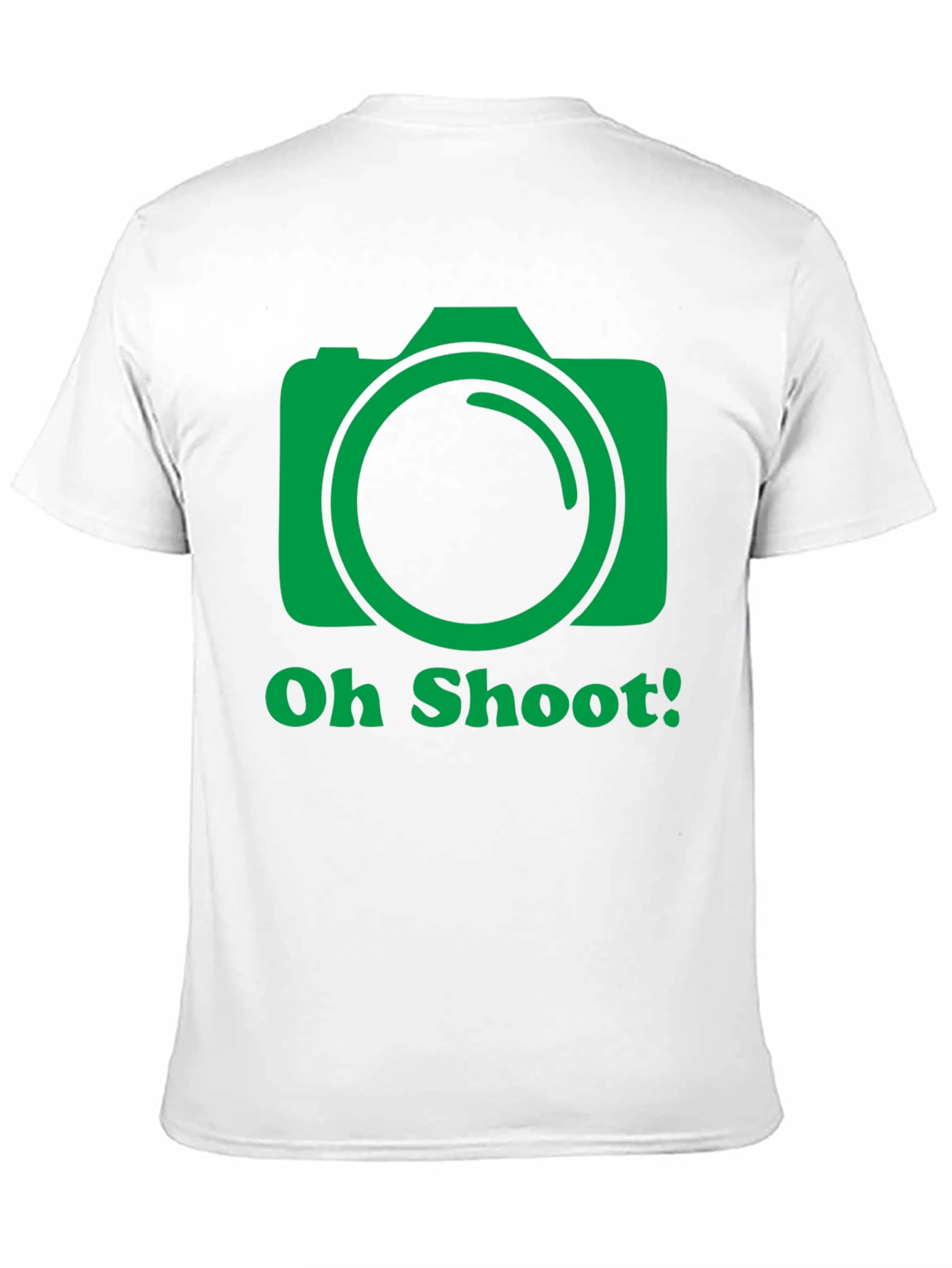 Black Oh Shoot Camera Graphic T-Shirt - Photographer Tee view 11