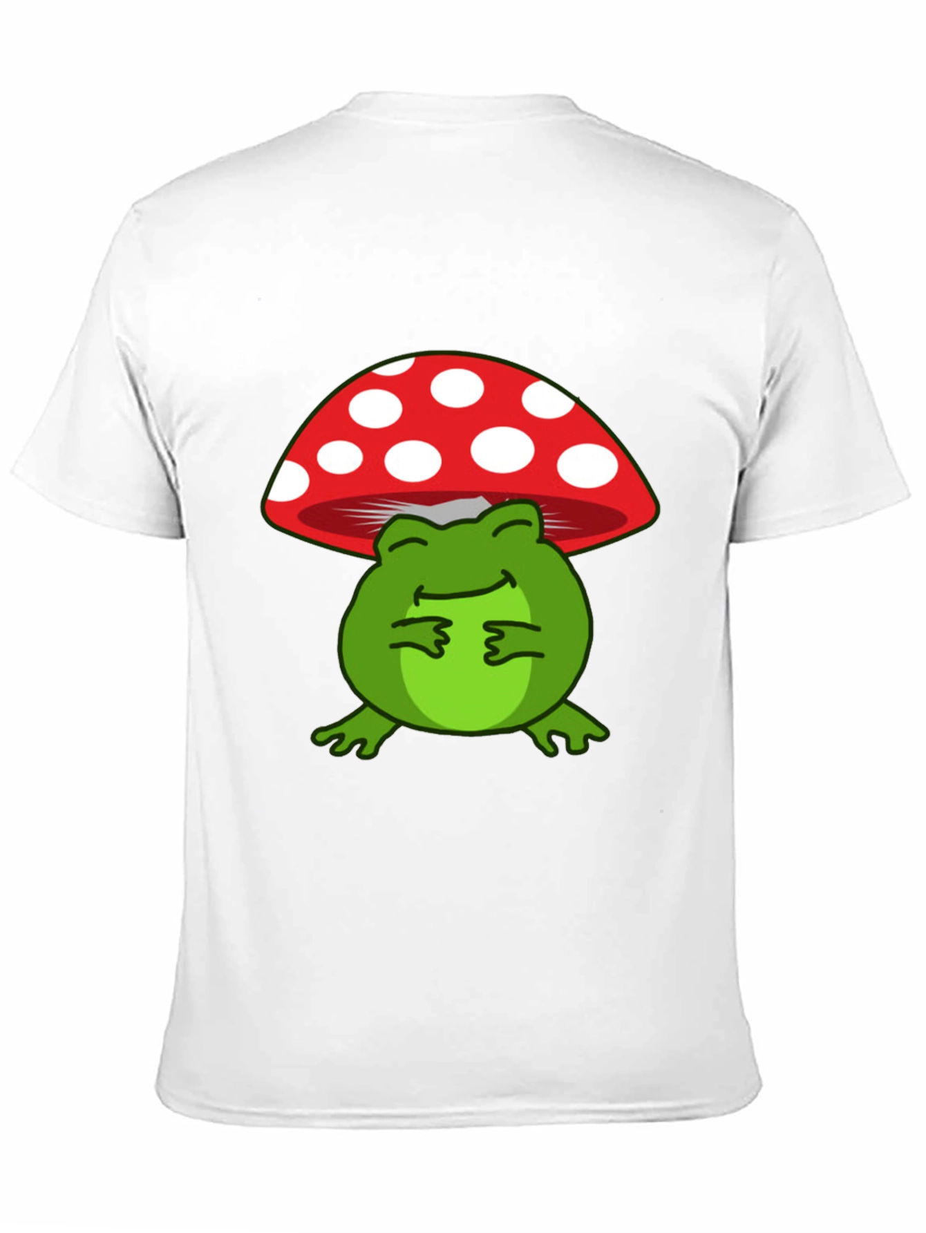 Black Frog on Mushroom Graphic T-Shirt view 11