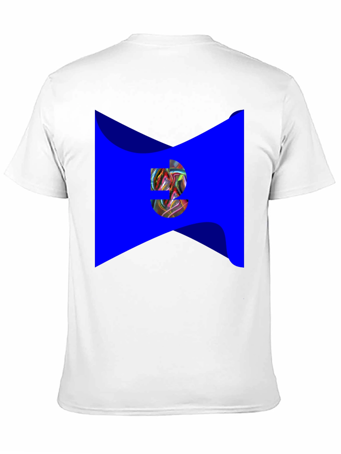 Black Abstract Graphic Print Black T-Shirt view 11