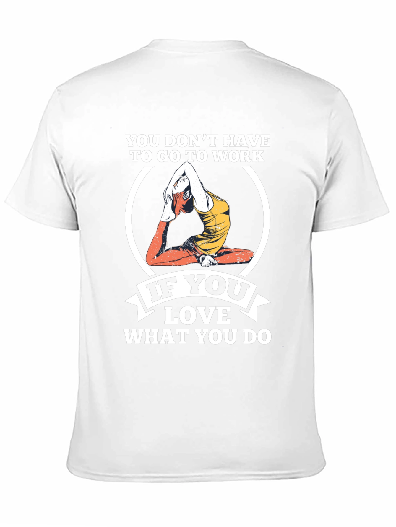 Black Yoga Lover Graphic Tee - If You Love What You Do T-Shirt view 11