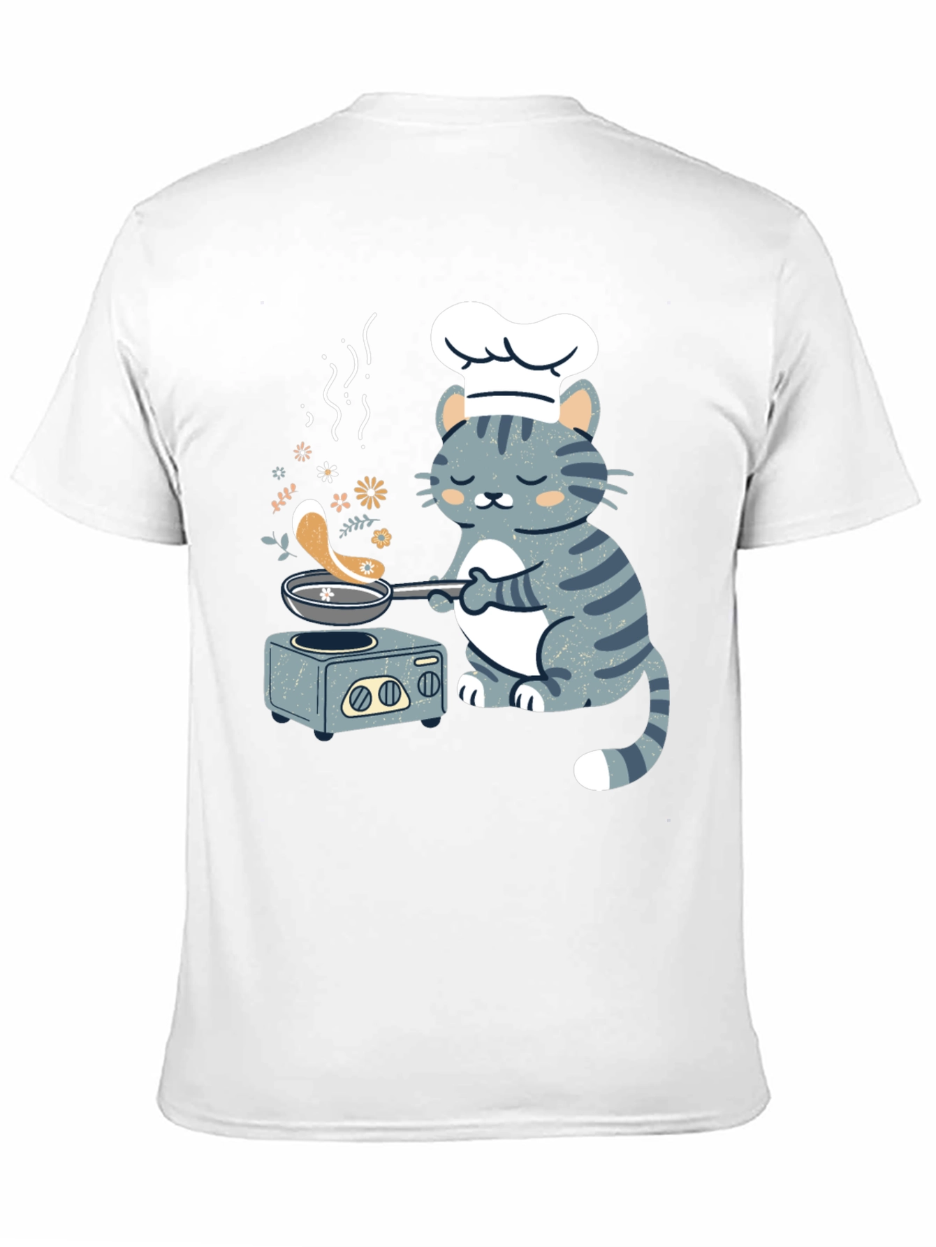 Black Chef Cat T-Shirt - Funny Cooking Kitten Tee view 11