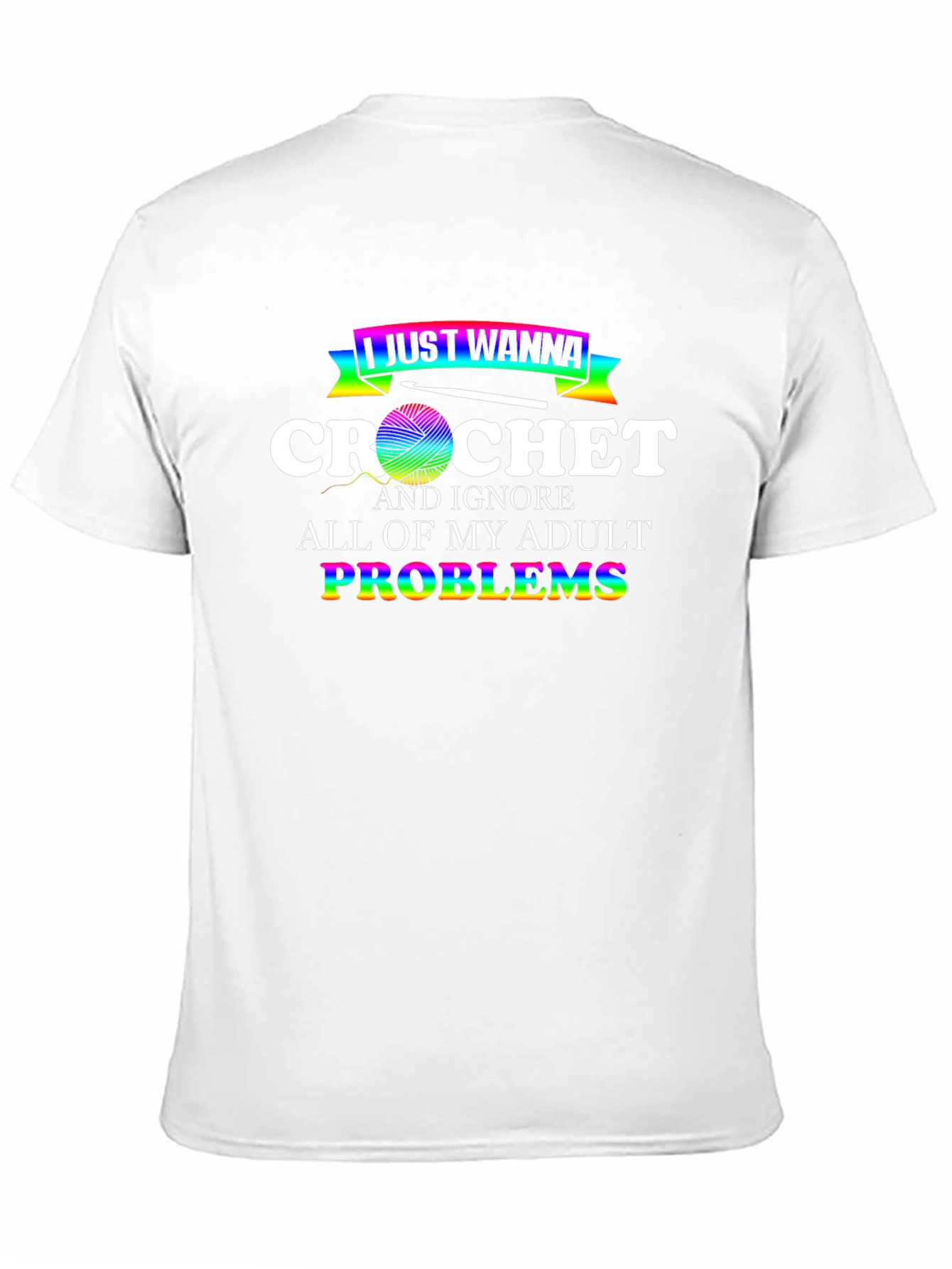 Crochet Adult Problems Funny Graphic T-Shirt - 11