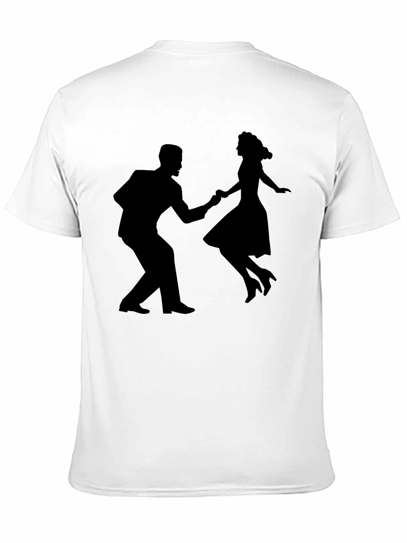 Black Retro Dance T-Shirt - Swing Style Graphic Tee view 11