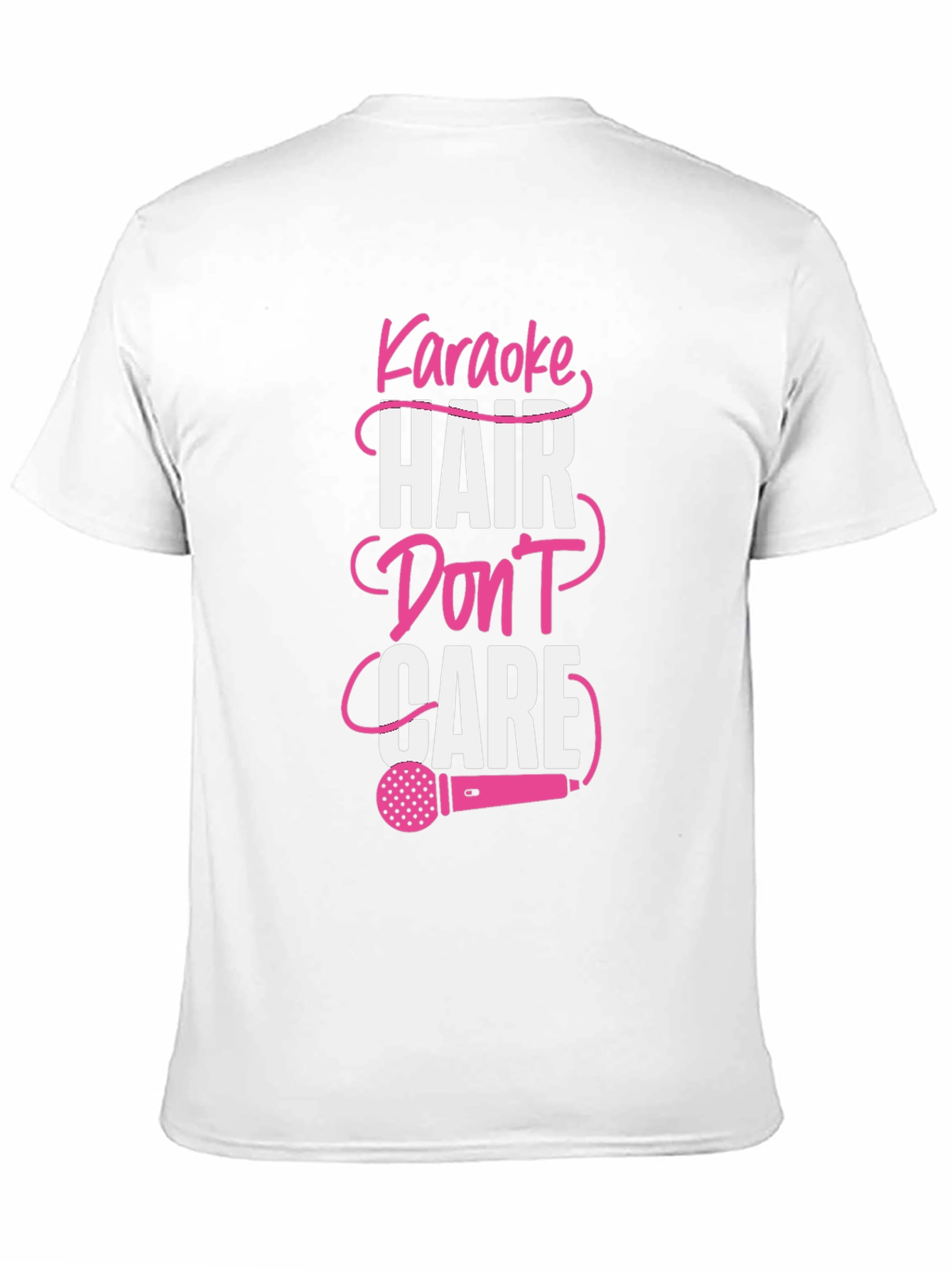 Black Karaoke Hair Don't Care Graphic Tee view 11