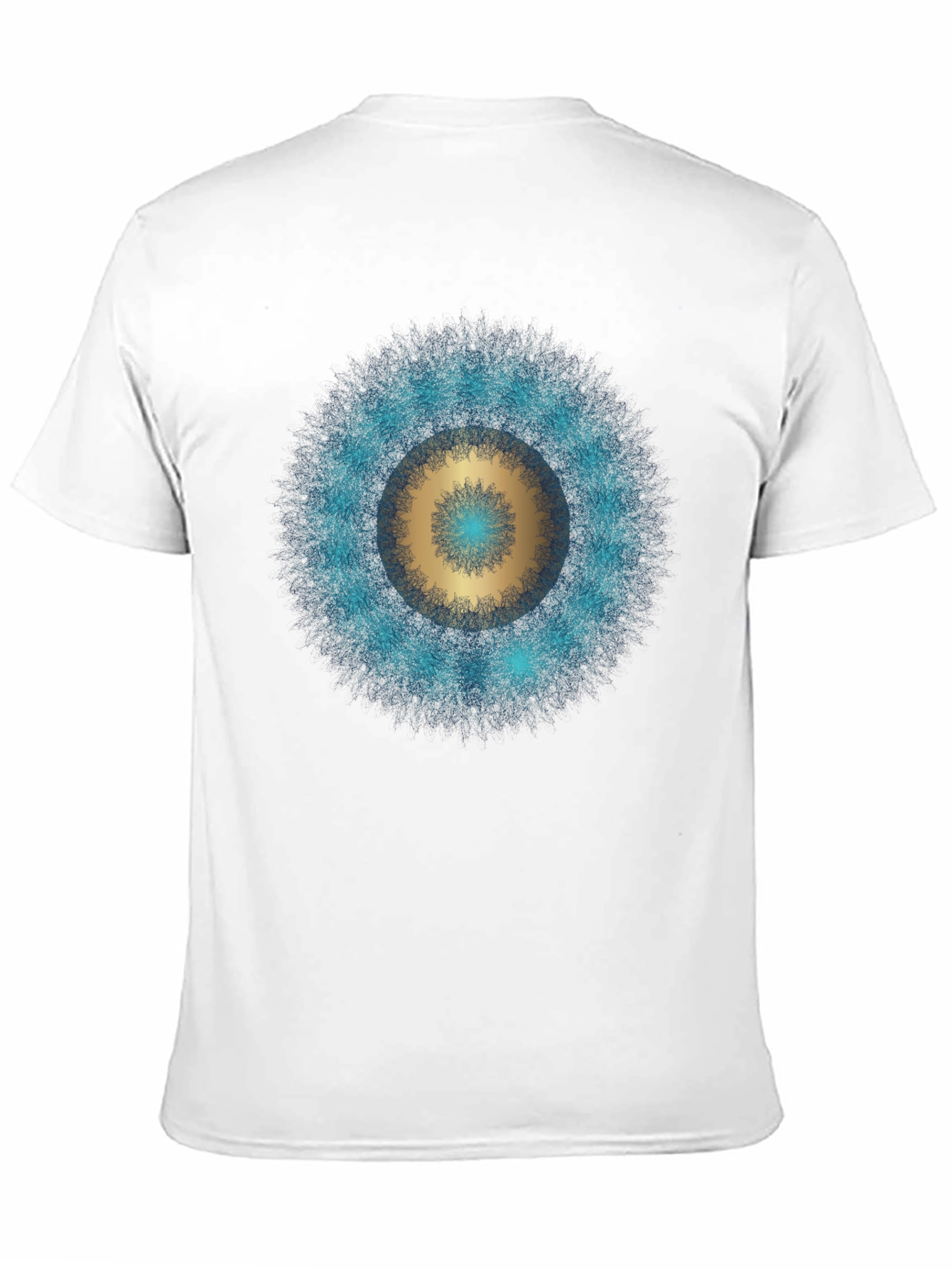 Black Cosmic Mandala Graphic T-Shirt - Black view 11